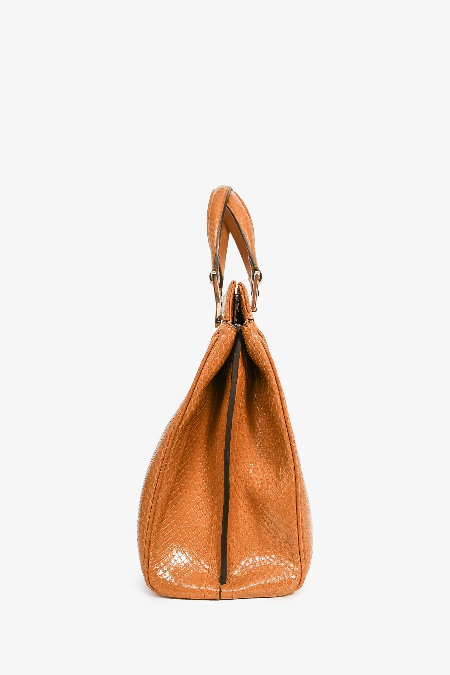 Gucci Brown Grained Leather Interlocking G Horsebit Zumi Medium Tote with Strap