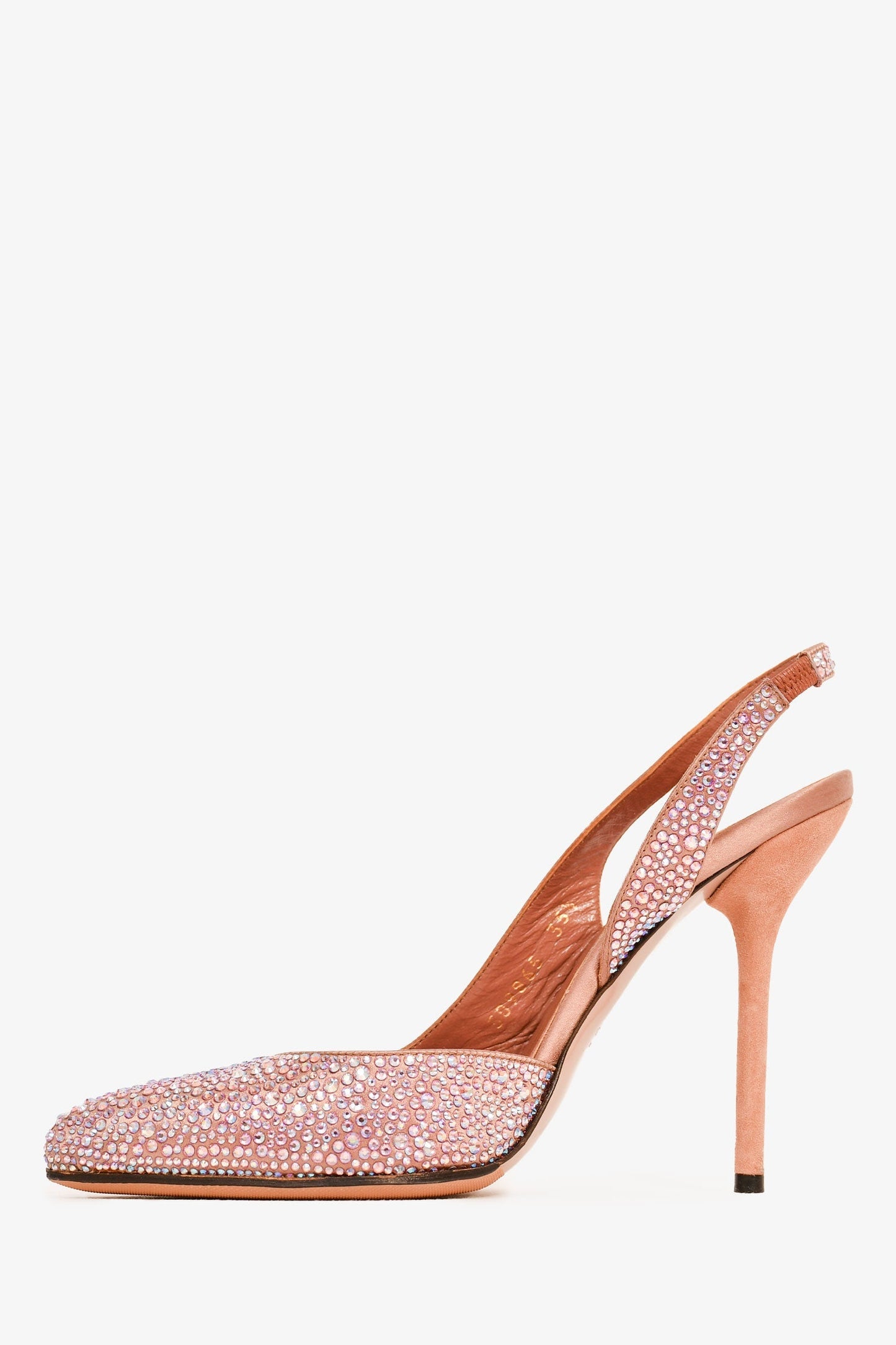Gucci Pink/Crystal Pointed Toe Pumps Size 35.5
