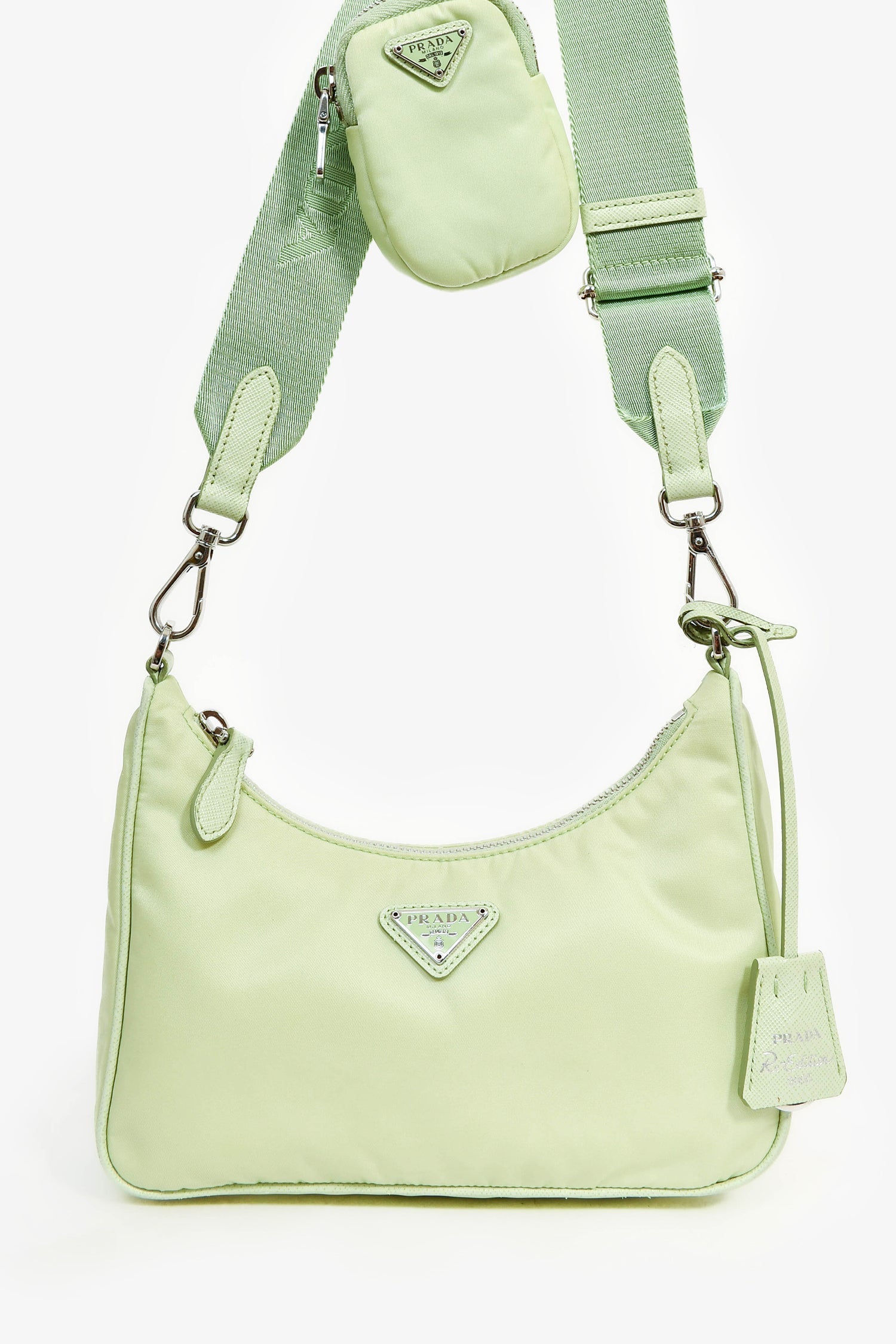 Prada Crossbody Bag Re- Re-Edition Nylon Green