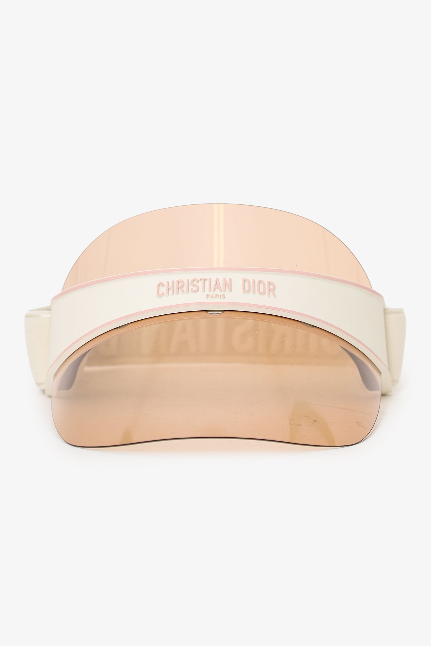 Dior Handbag Christian Club1 Visor White Pink