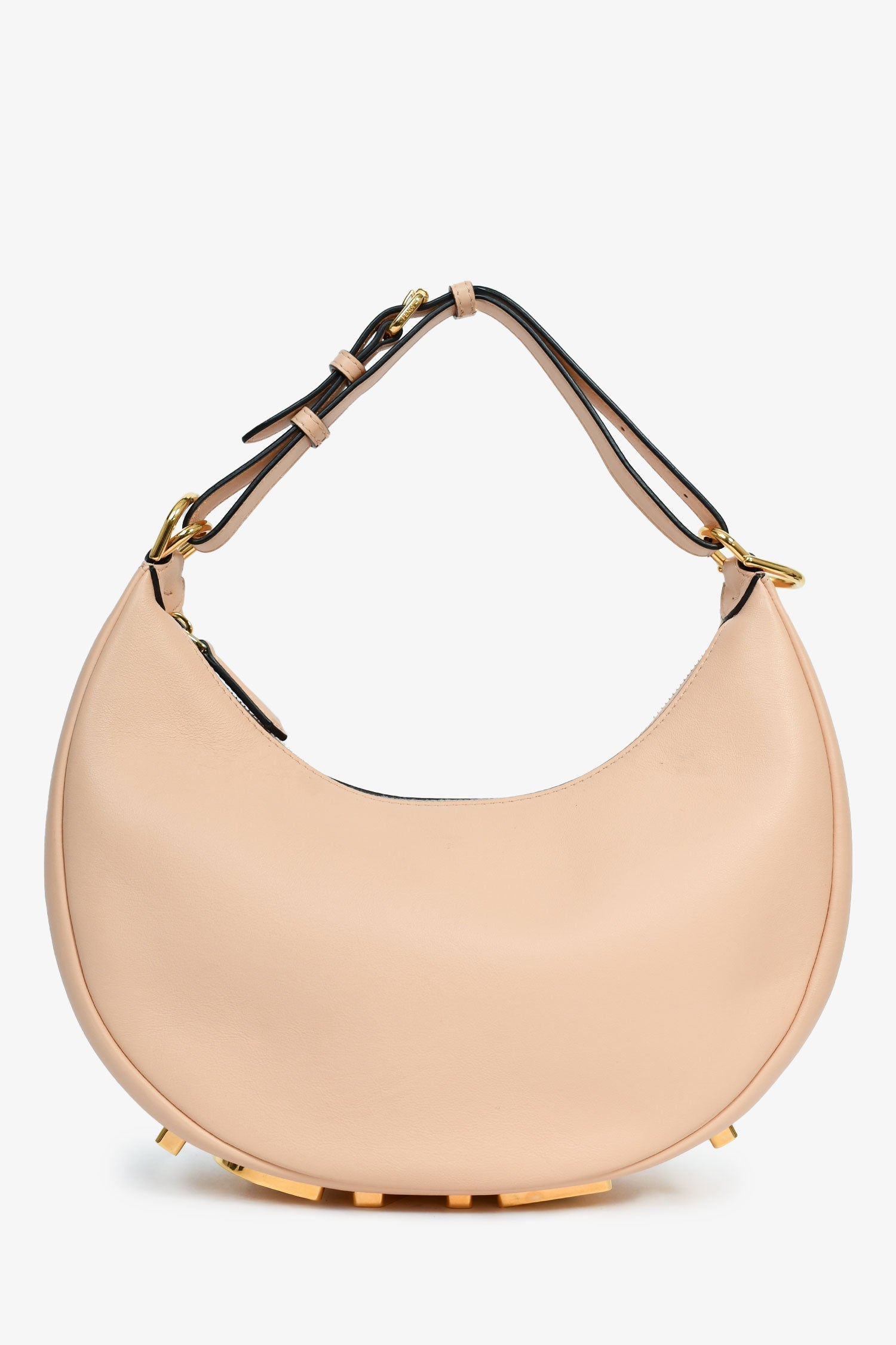 Fendi Peach graphy Shoulder Bag Leather
