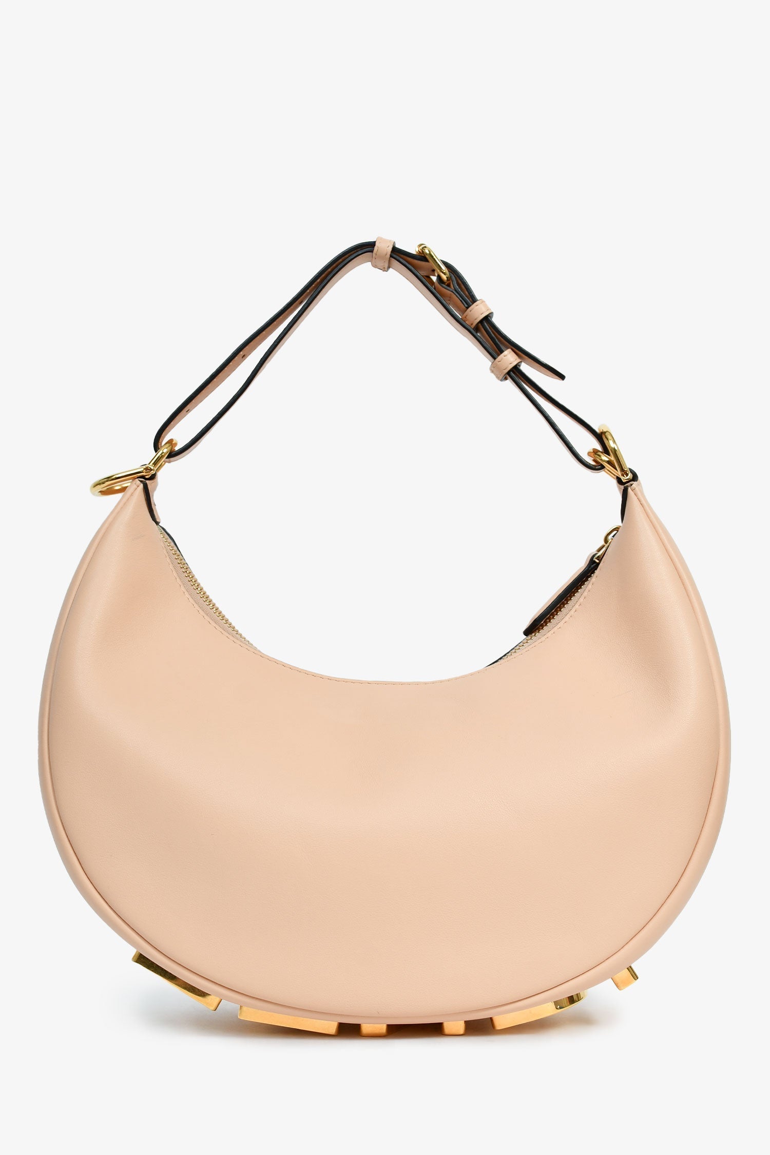 Fendi Peach graphy Shoulder Bag Leather