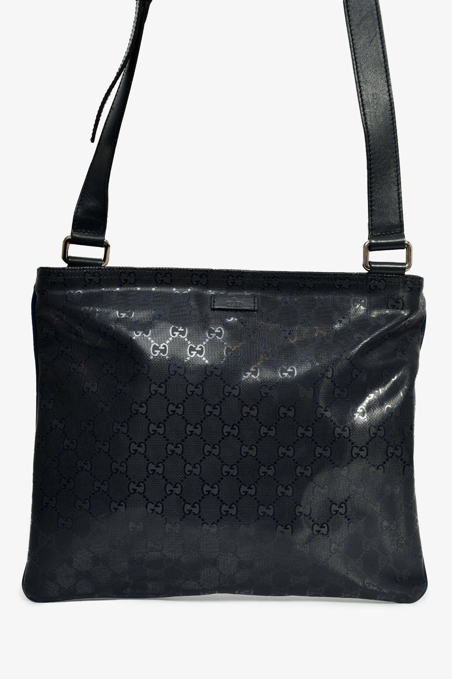 Gucci Navy GG Logo 'Imprime' Messenger Bag