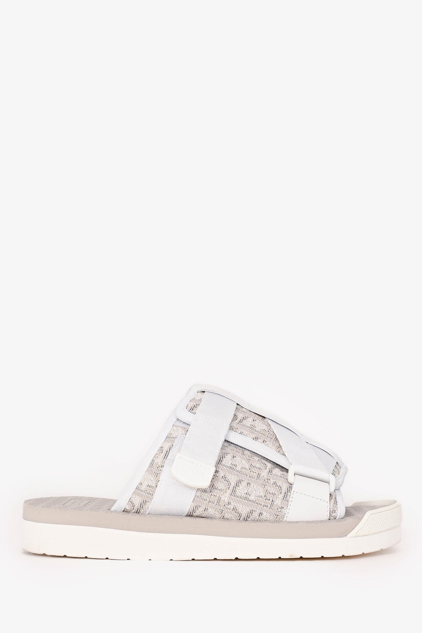 Dior Handbag Christain Oblique 'Alpha' Slides White Beige Shoes