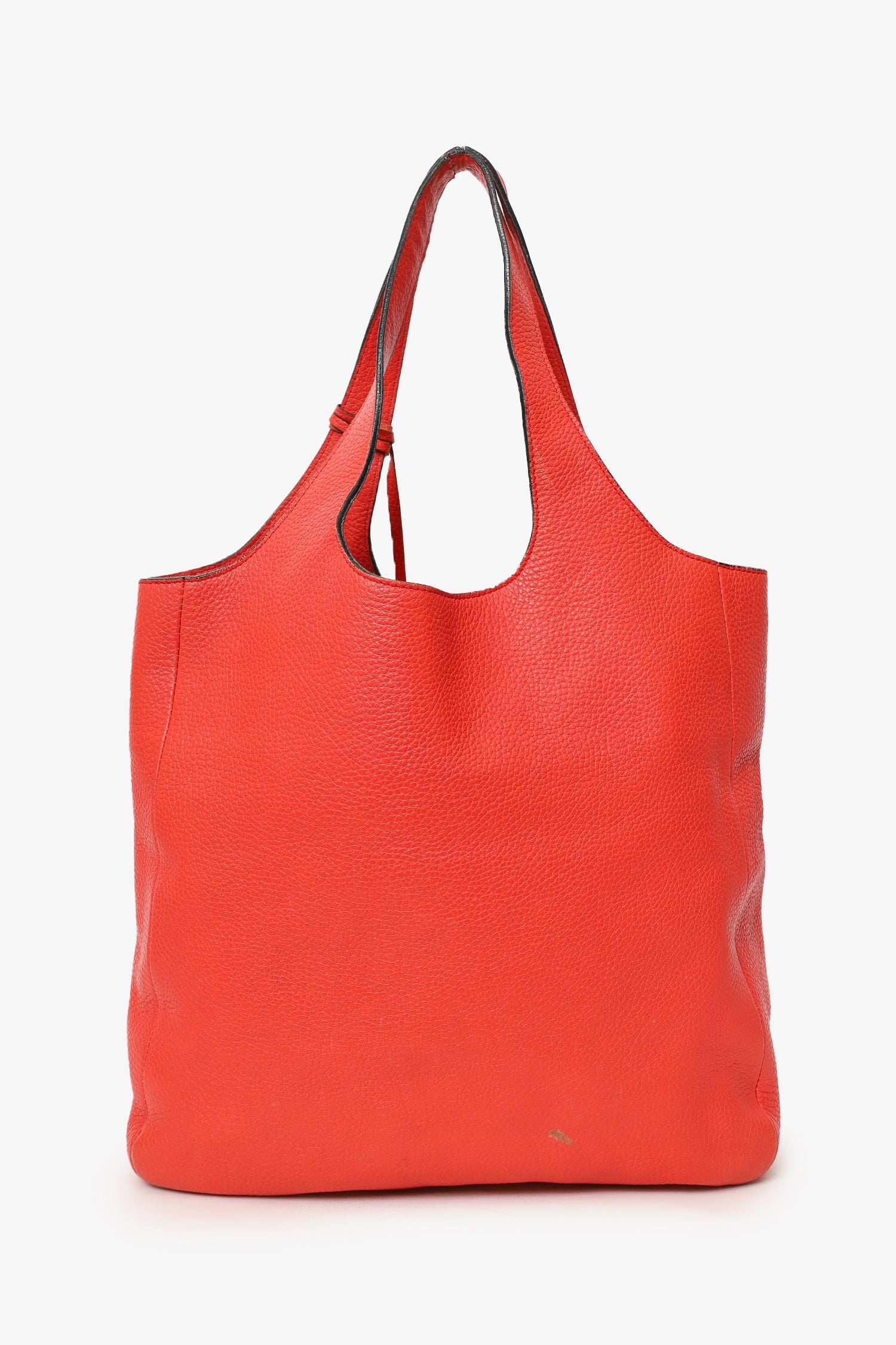 Burberry Hobo Shoulder Bag Leather Red
