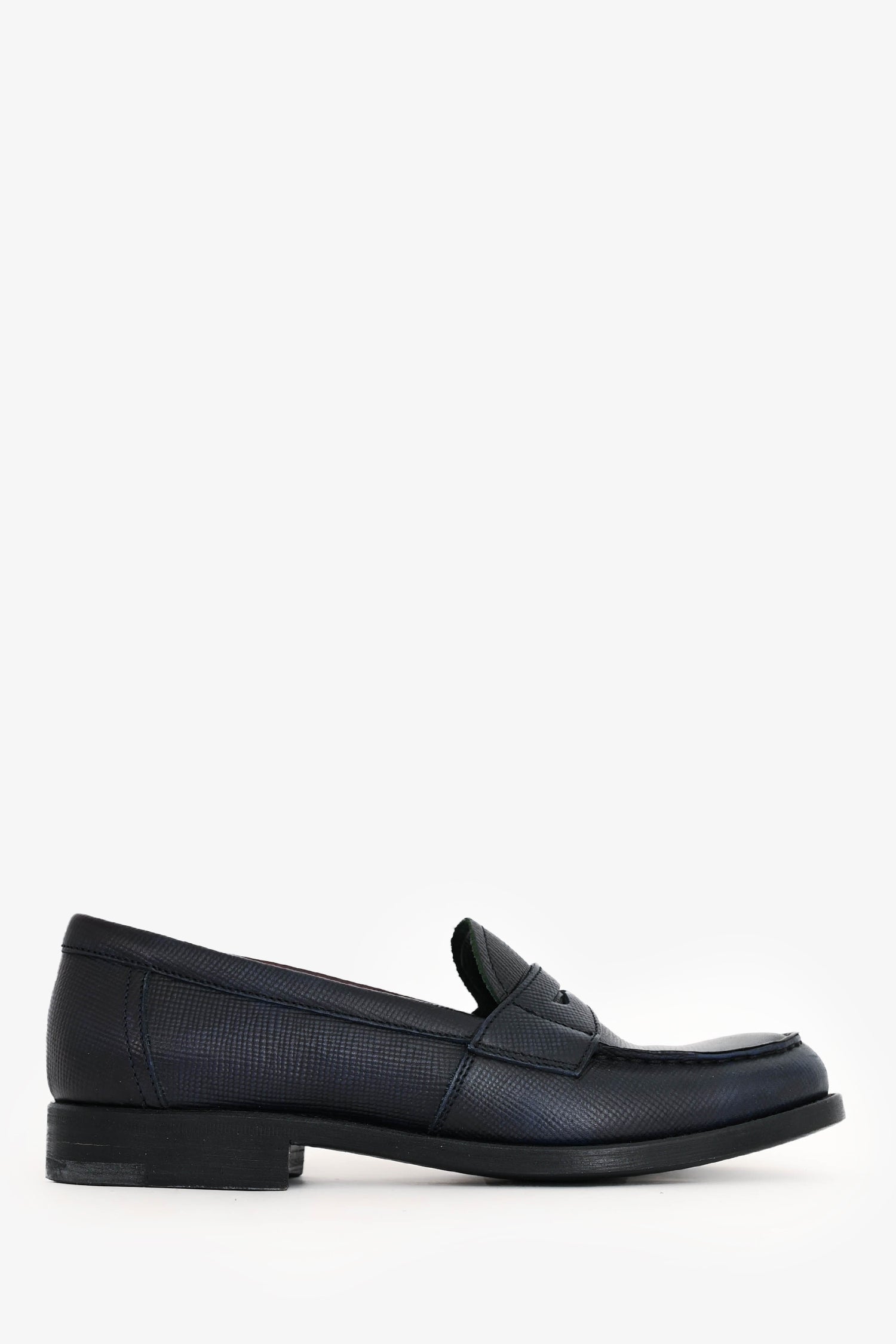 Prada Shoe Loafers Leather Saffiano Green Shoes