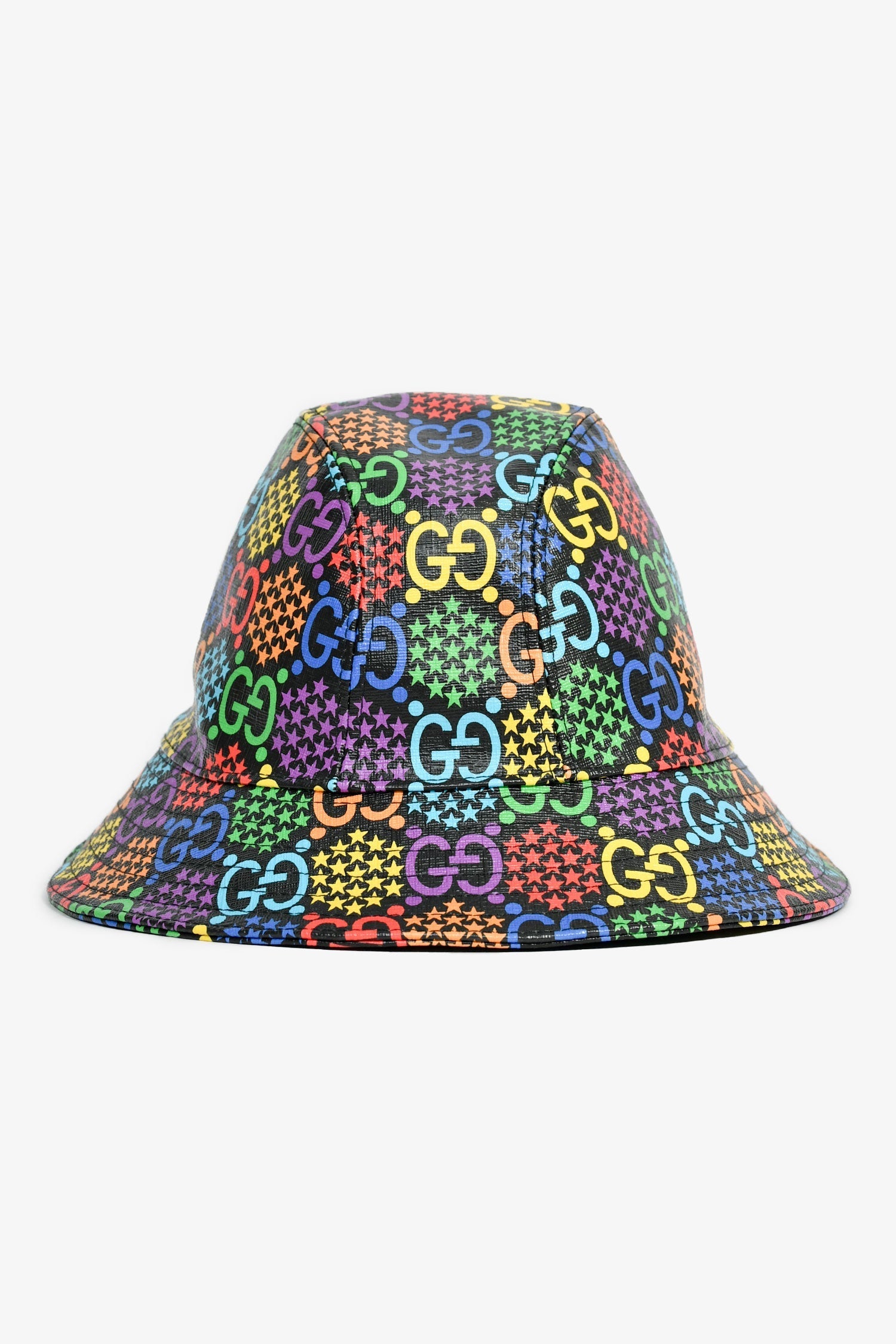 Gucci Black/Multicolour GG Bucket Hat Size L