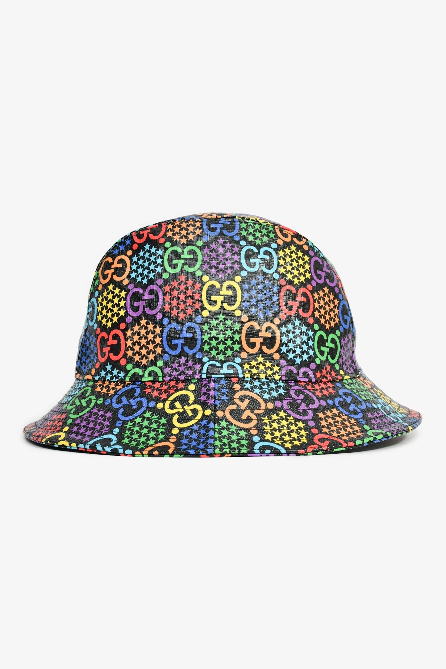 Gucci Black/Multicolour GG Bucket Hat Size L