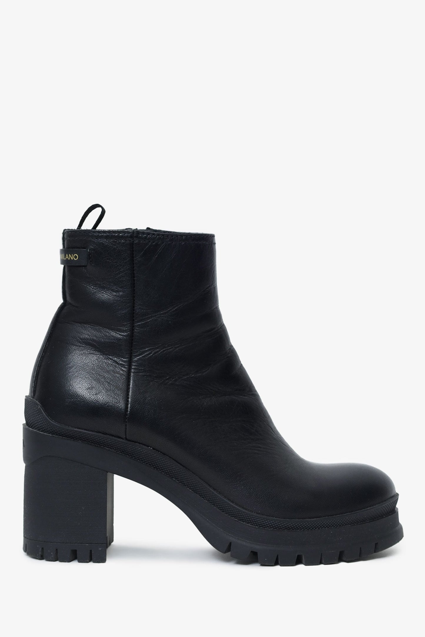 Prada Handbag Heeled Chelsea Boots Leather Black Shoes