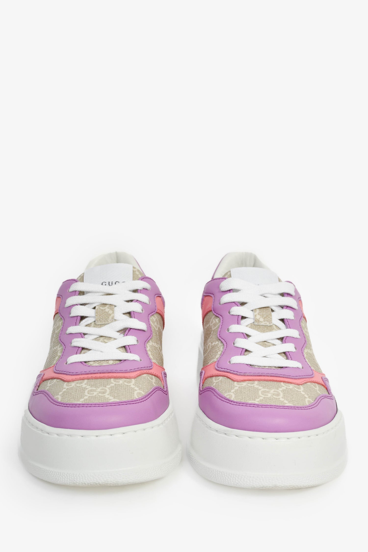 Gucci Purple/Pink GG Canvas Sneakers Size 38