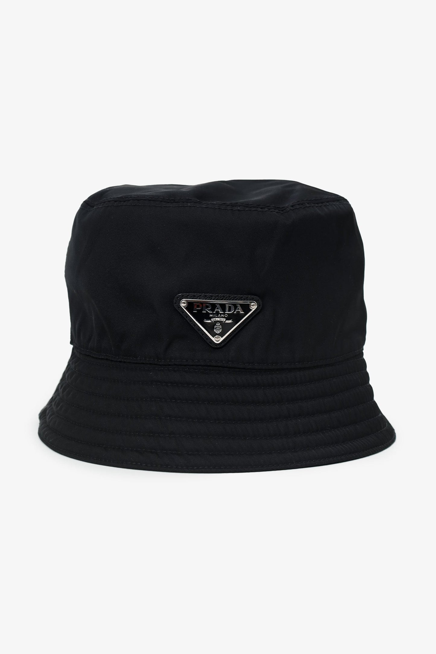 Prada Bag Hat Nylon Black Bucket Bucket Bag Hat Size L