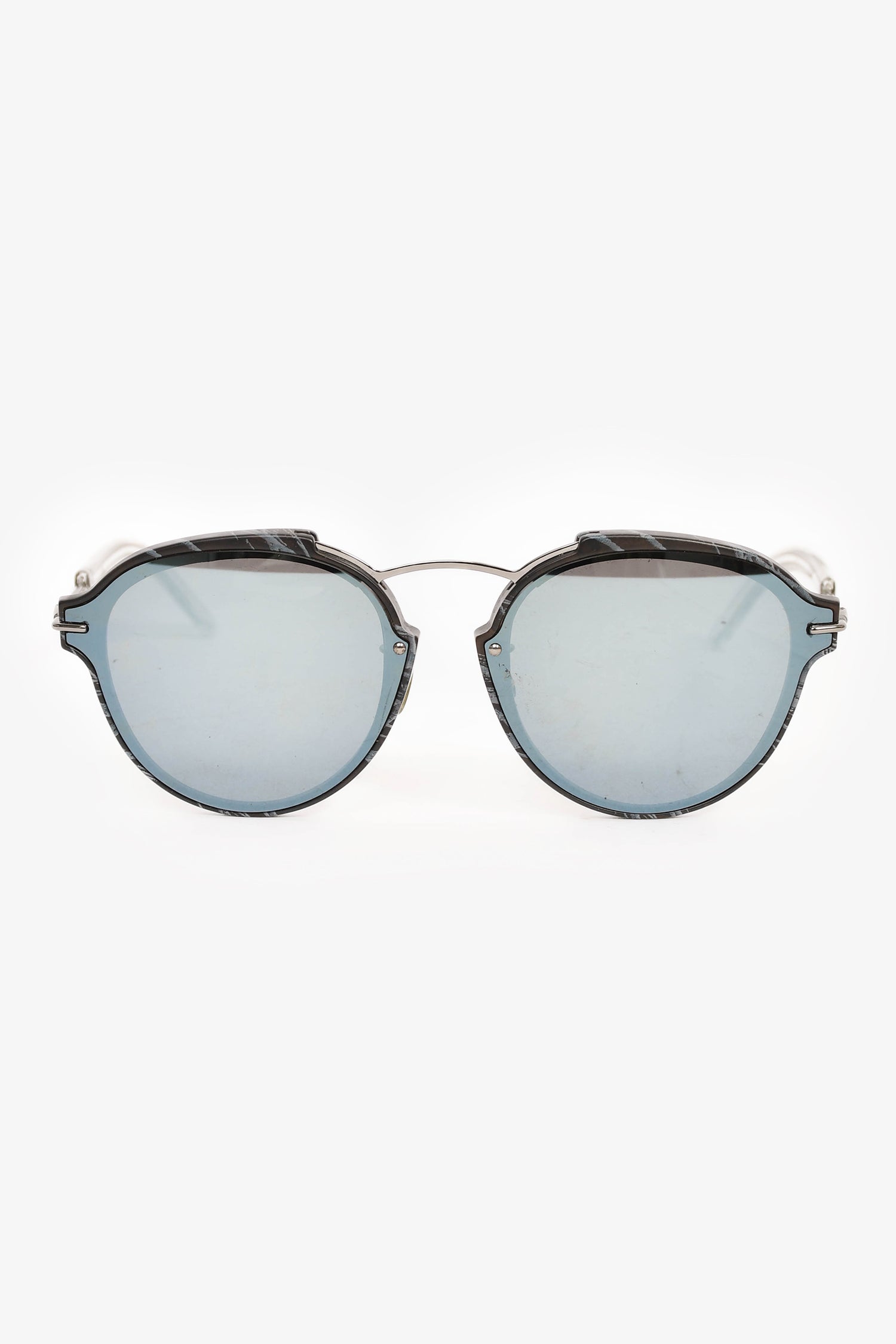Dior Handbag Christian 'Eclat' Sunglasses Black Silver