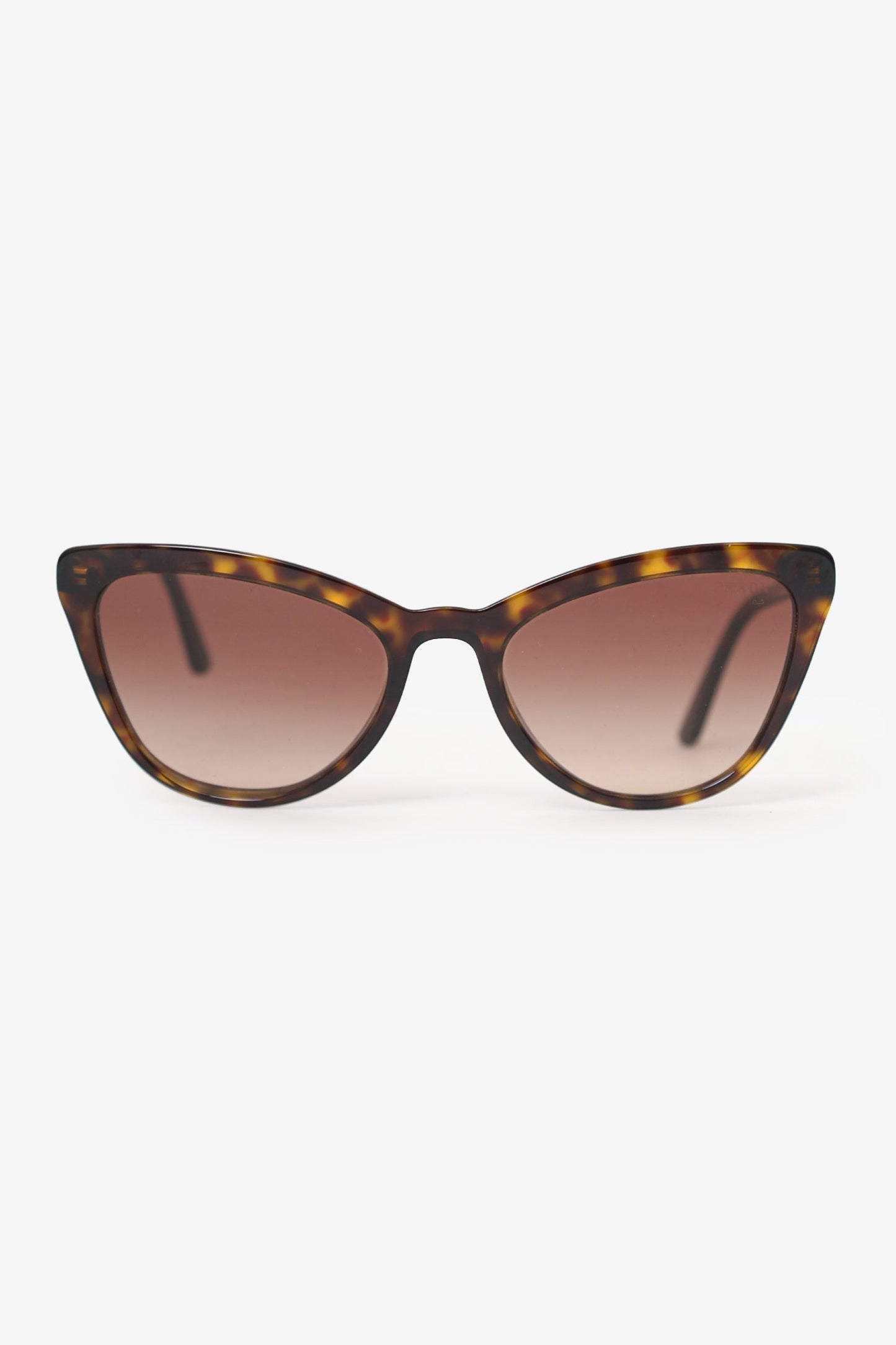 Prada Handbag Tortoise Shell Cat Eye Sung Brown