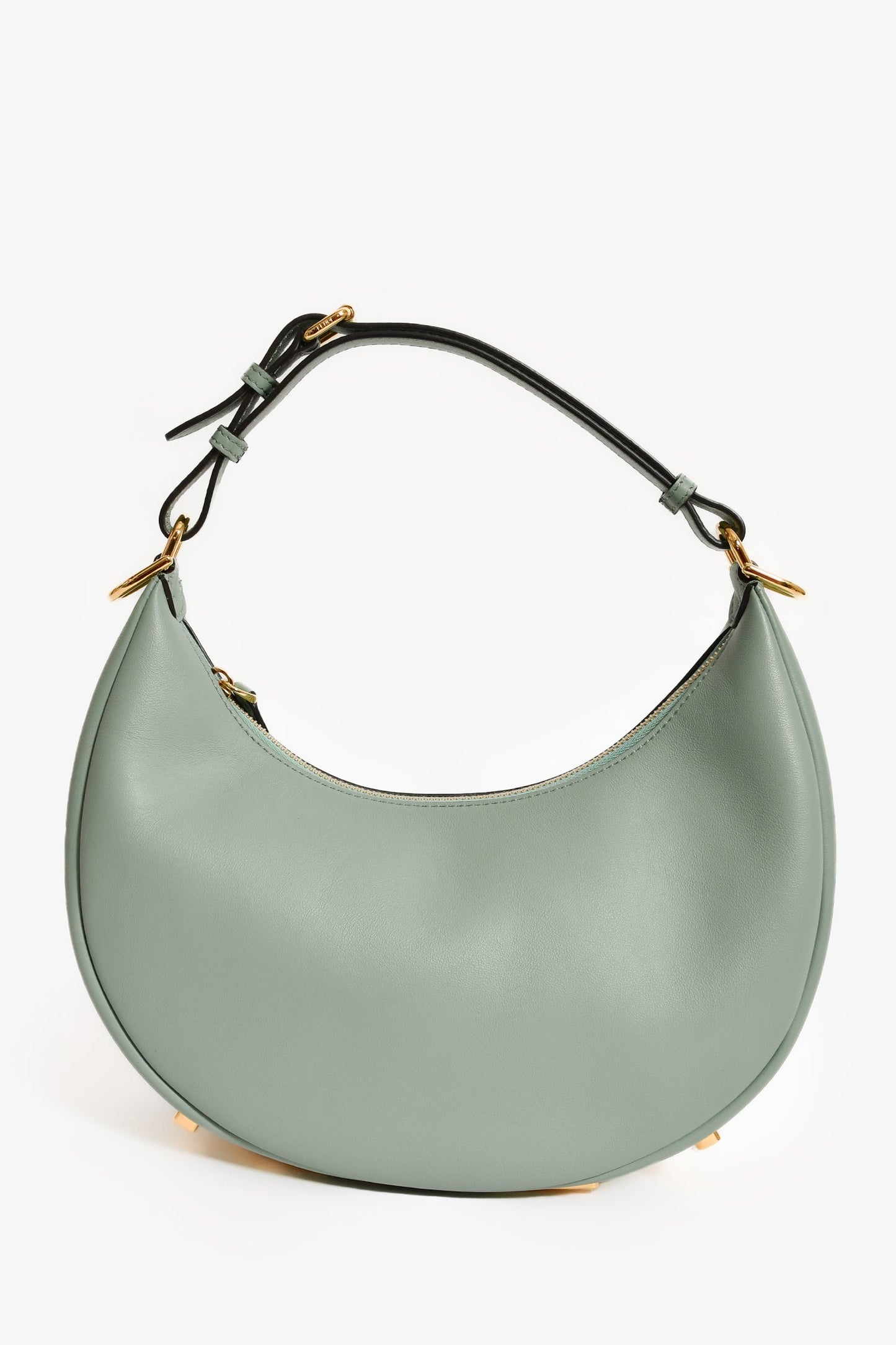 Fendi graphy Shoulder Bag Leather Blue
