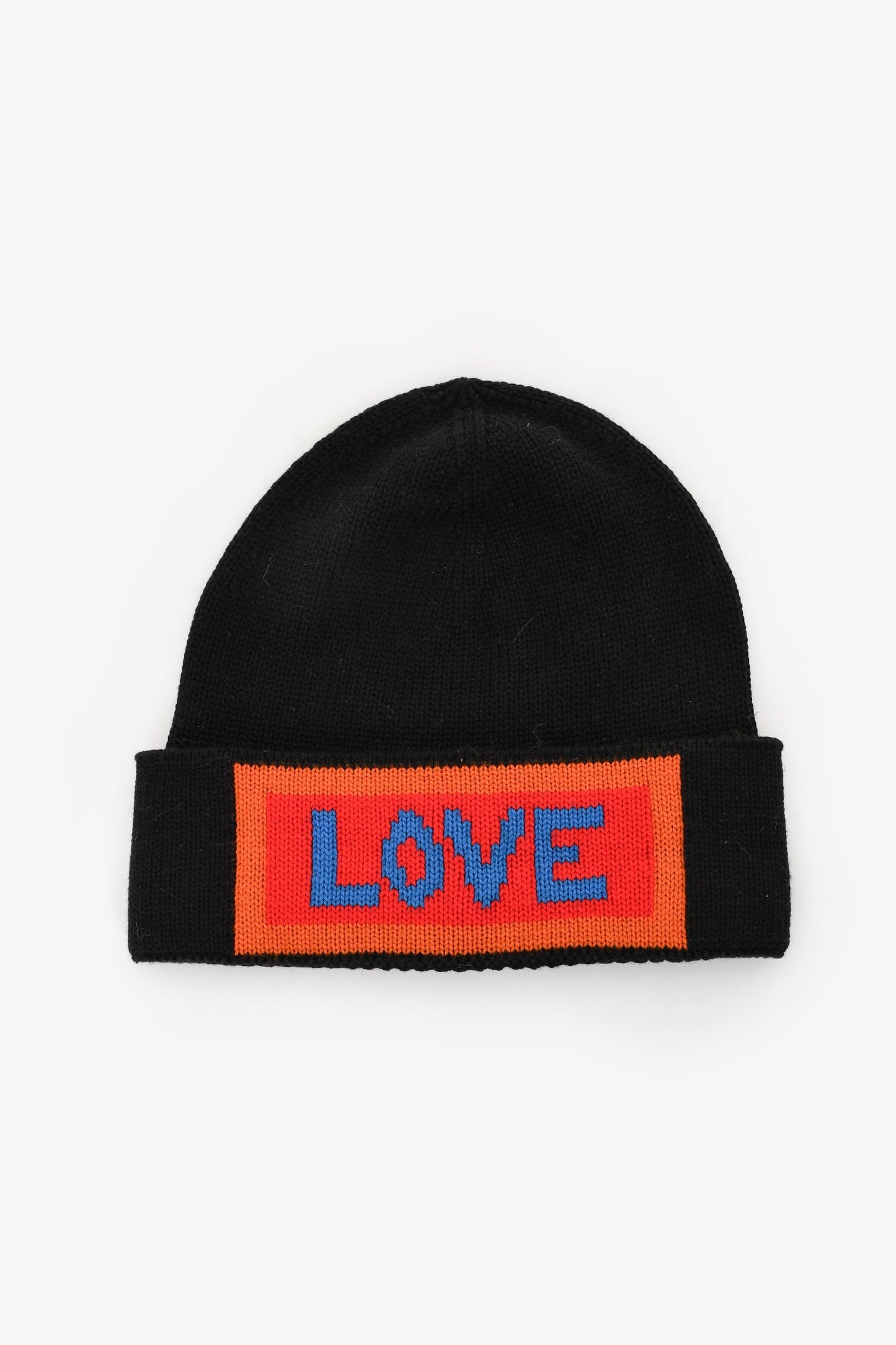 Fendi Handbag Wool Knit '' Beanie Black