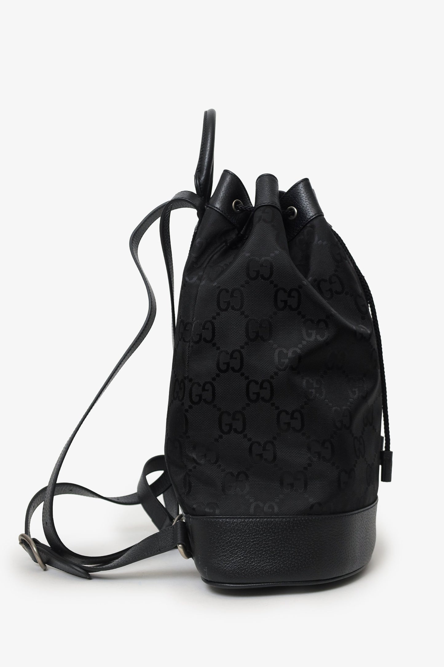 Gucci Black Monogram Econyl Nylon Off The Grid Backpack