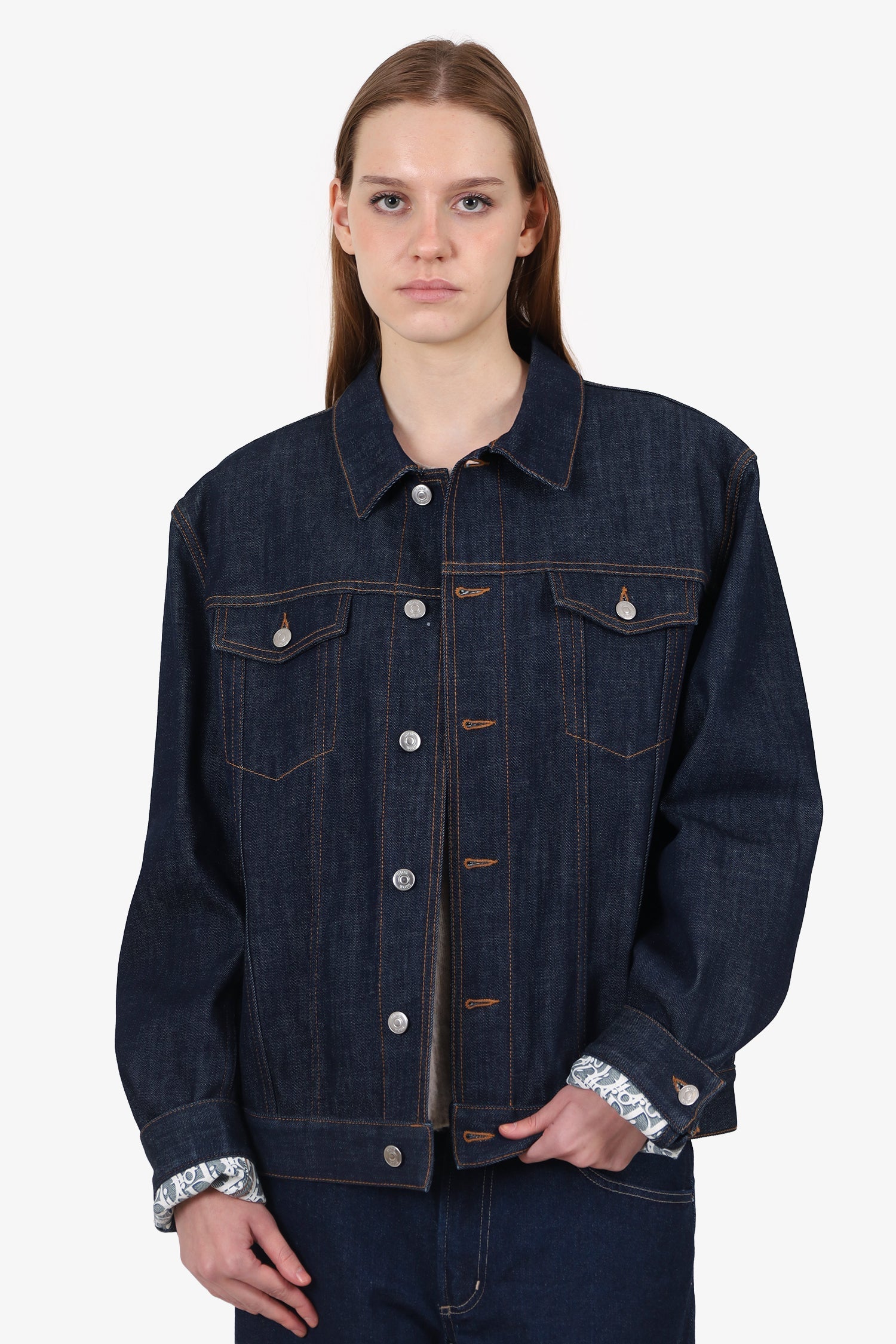 Dior Handbag Dark Jacket Denim