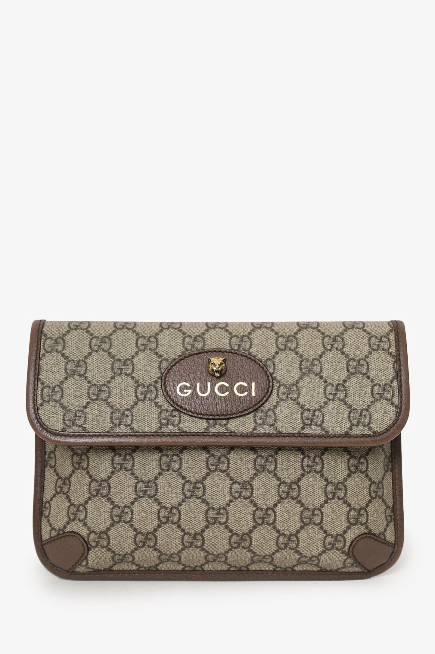 Gucci Beige 'GG' Supreme Canvas Neo Belt Bag