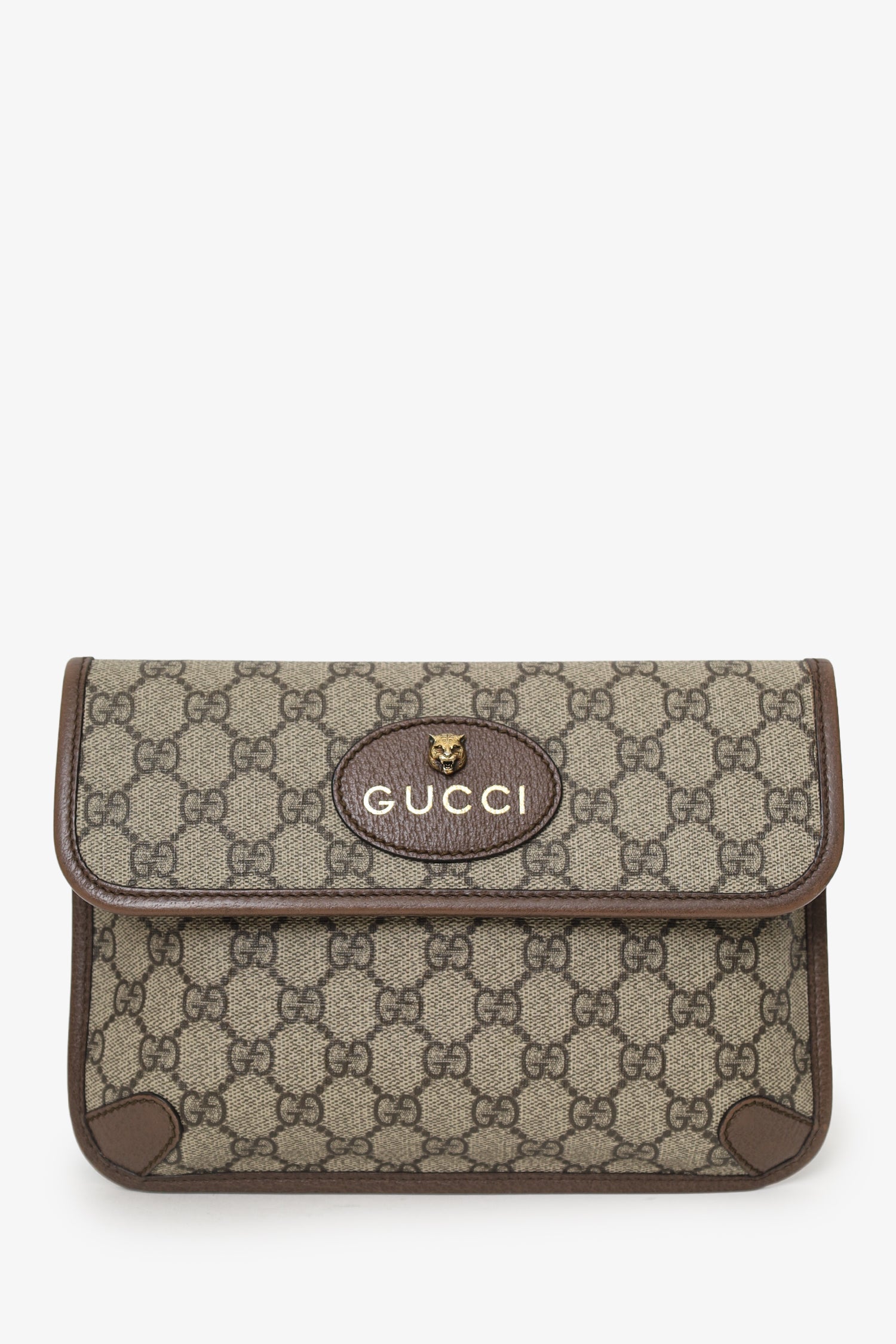 Gucci Beige 'GG' Supreme Canvas Neo Belt Bag