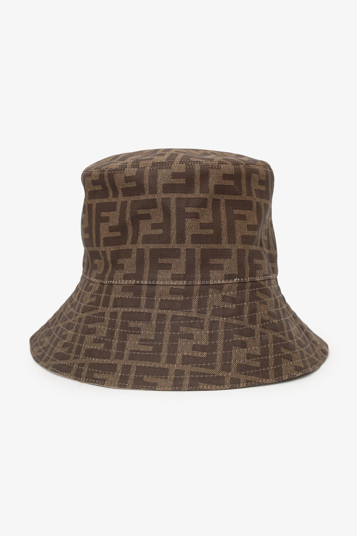 Fendi Handbag Tech Fabric Hat Monogram Brown