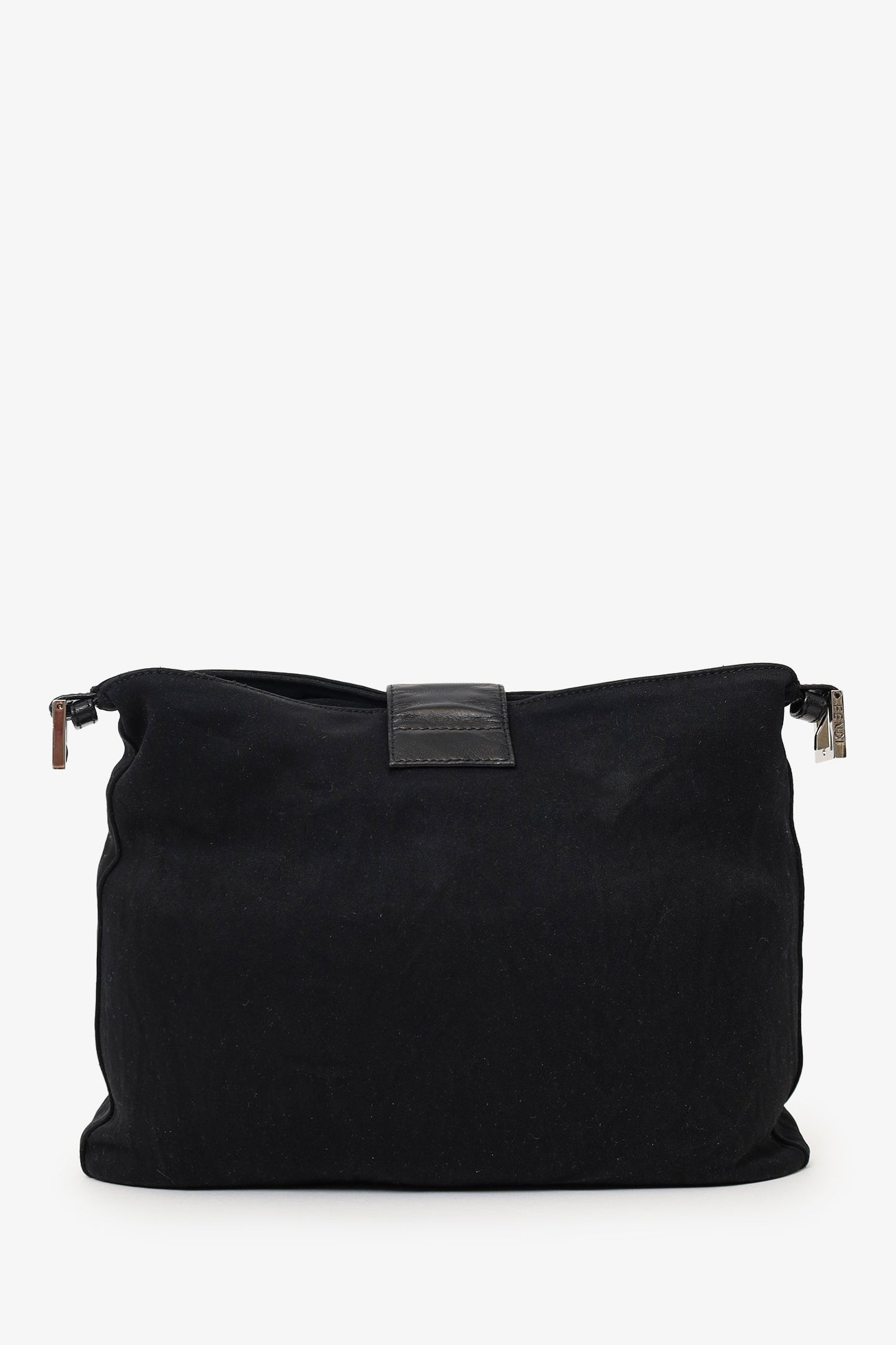 Fendi Fabric Forever Baguette Shoulder Bag Black