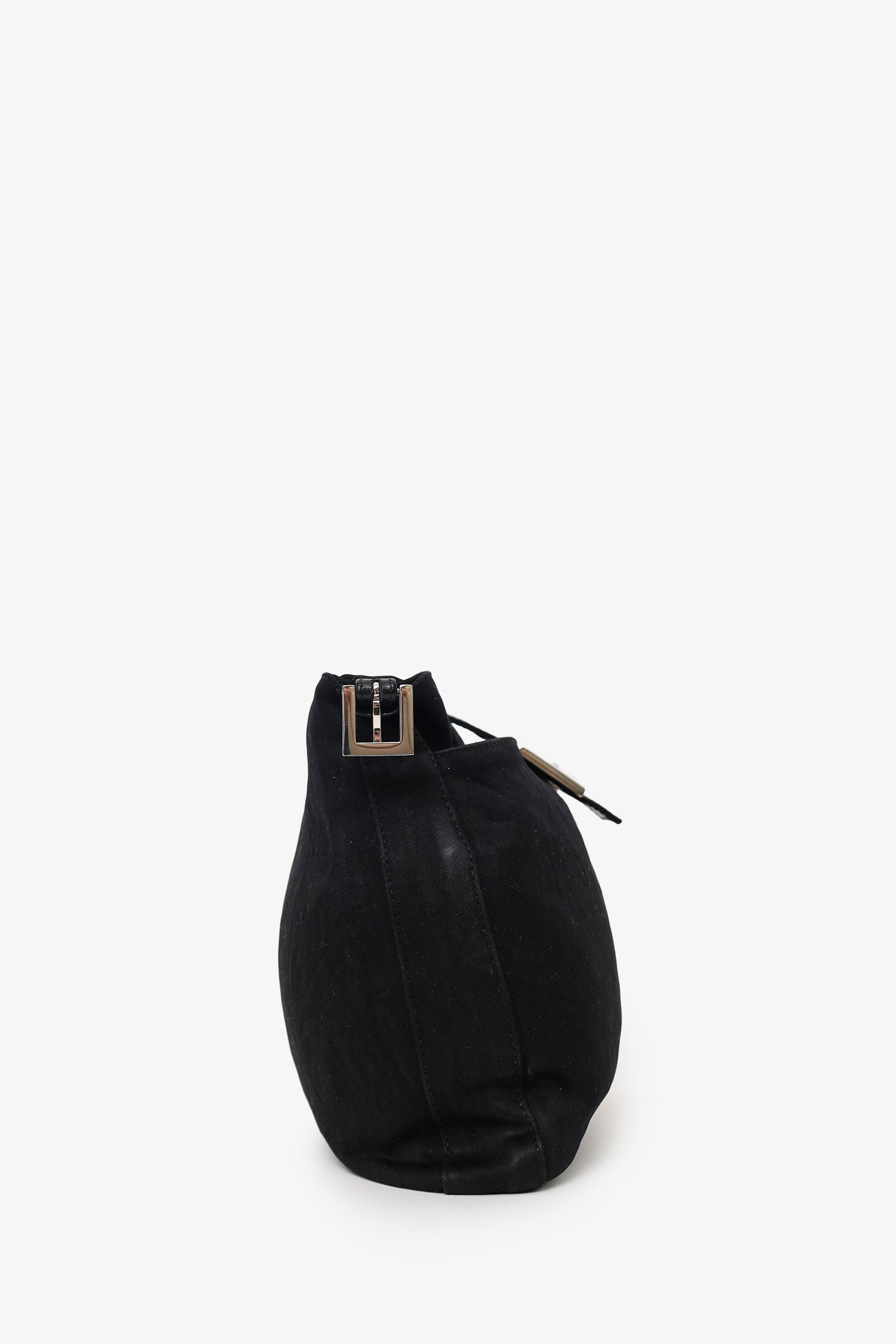 Fendi Fabric Forever Baguette Shoulder Bag Black