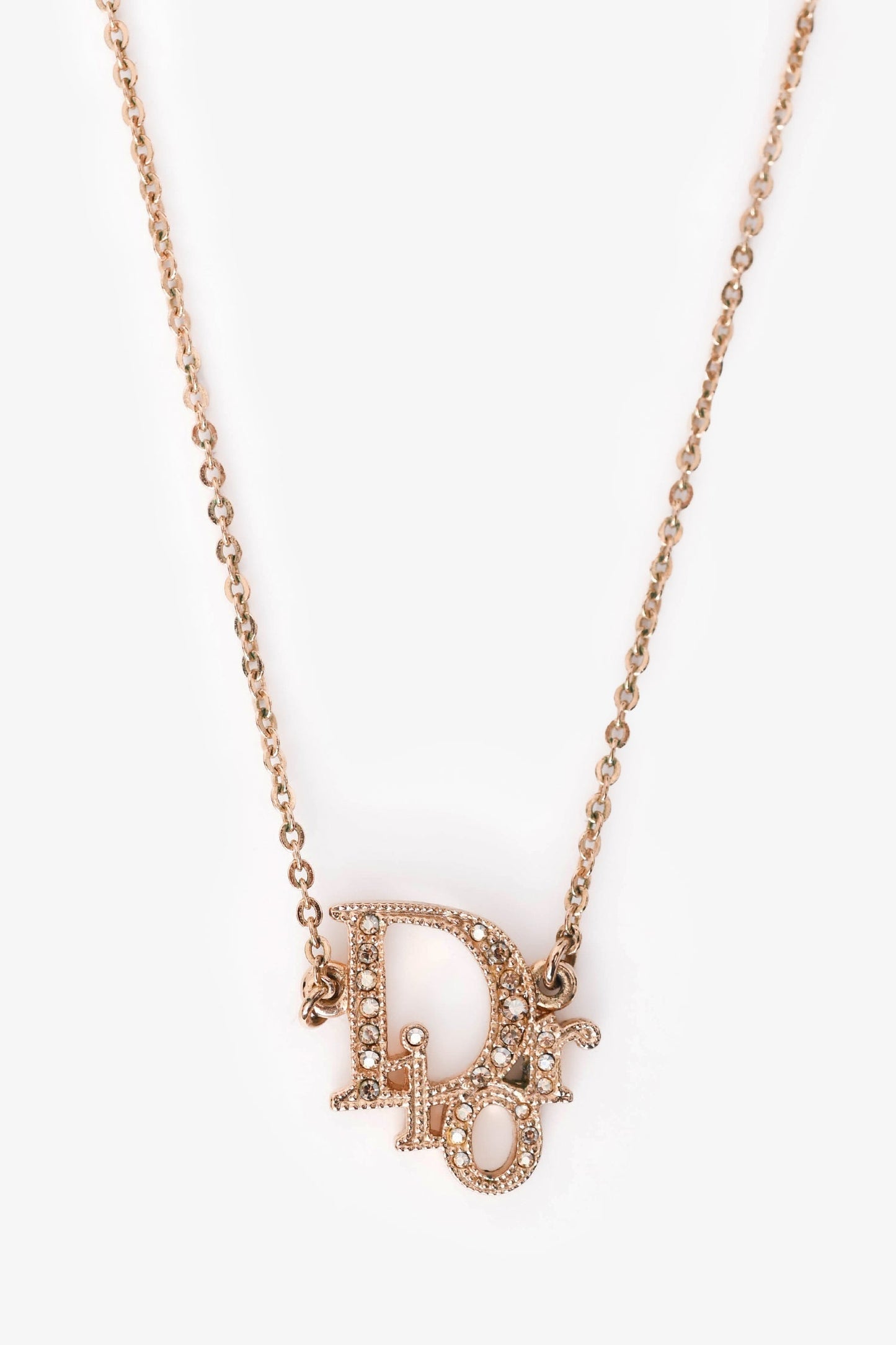 Dior Handbag Christian Tone '' Necklace Gold Jewelry