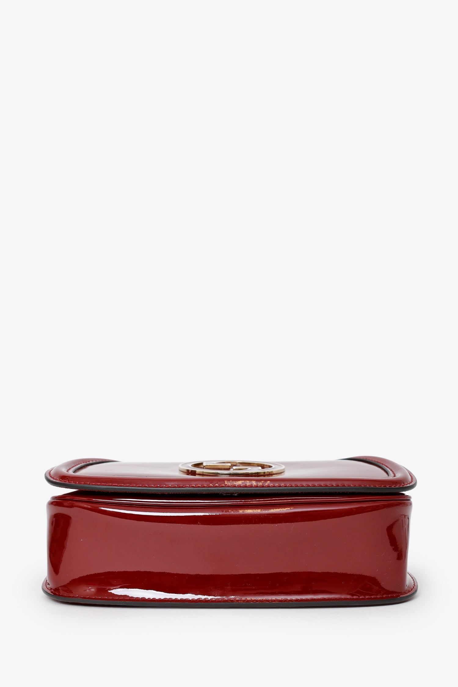 Gucci Burgundy Patent Medium Blondie Chain Bag