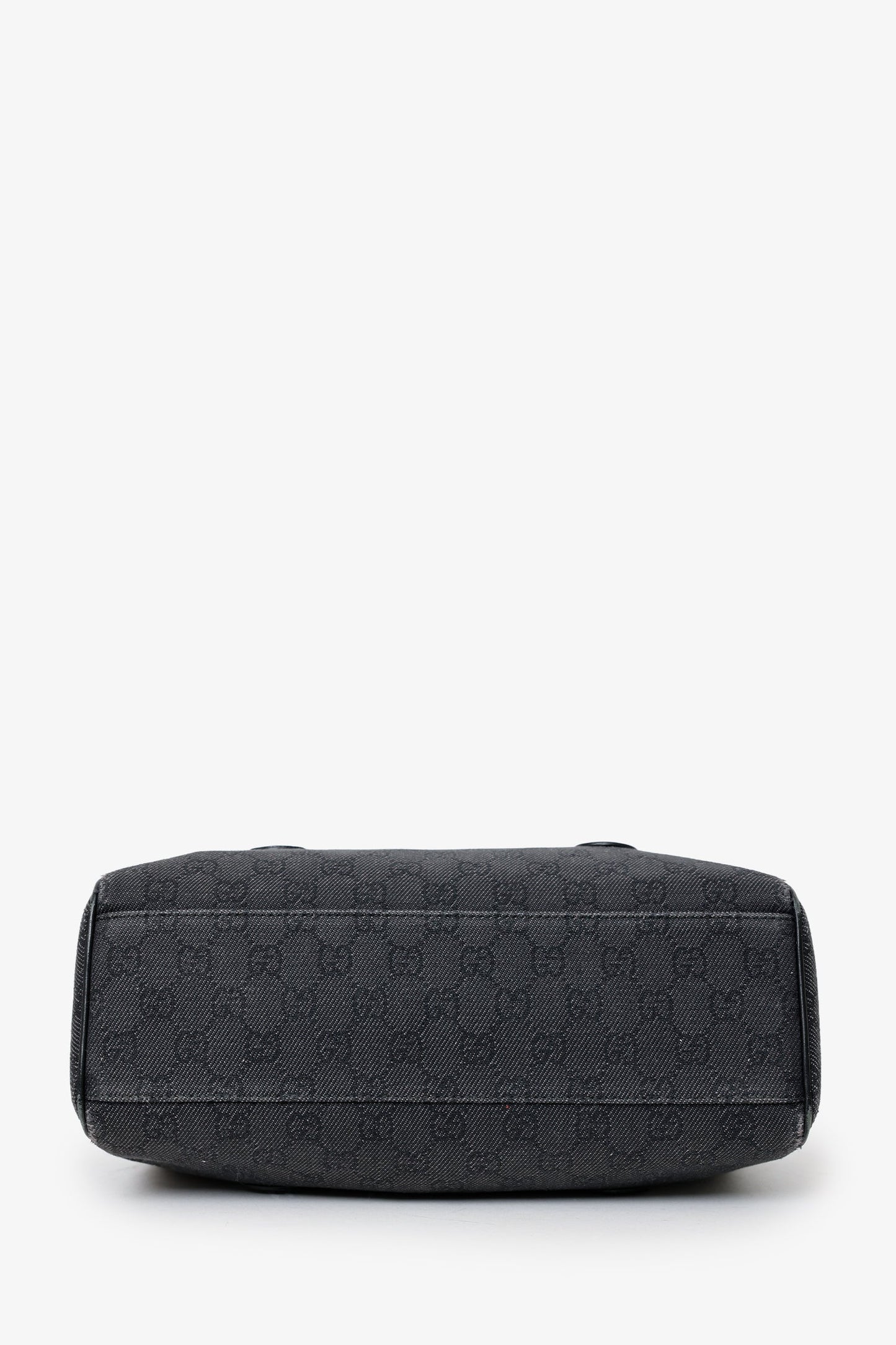 Gucci Black GG Canvas/Leather Boston Bag