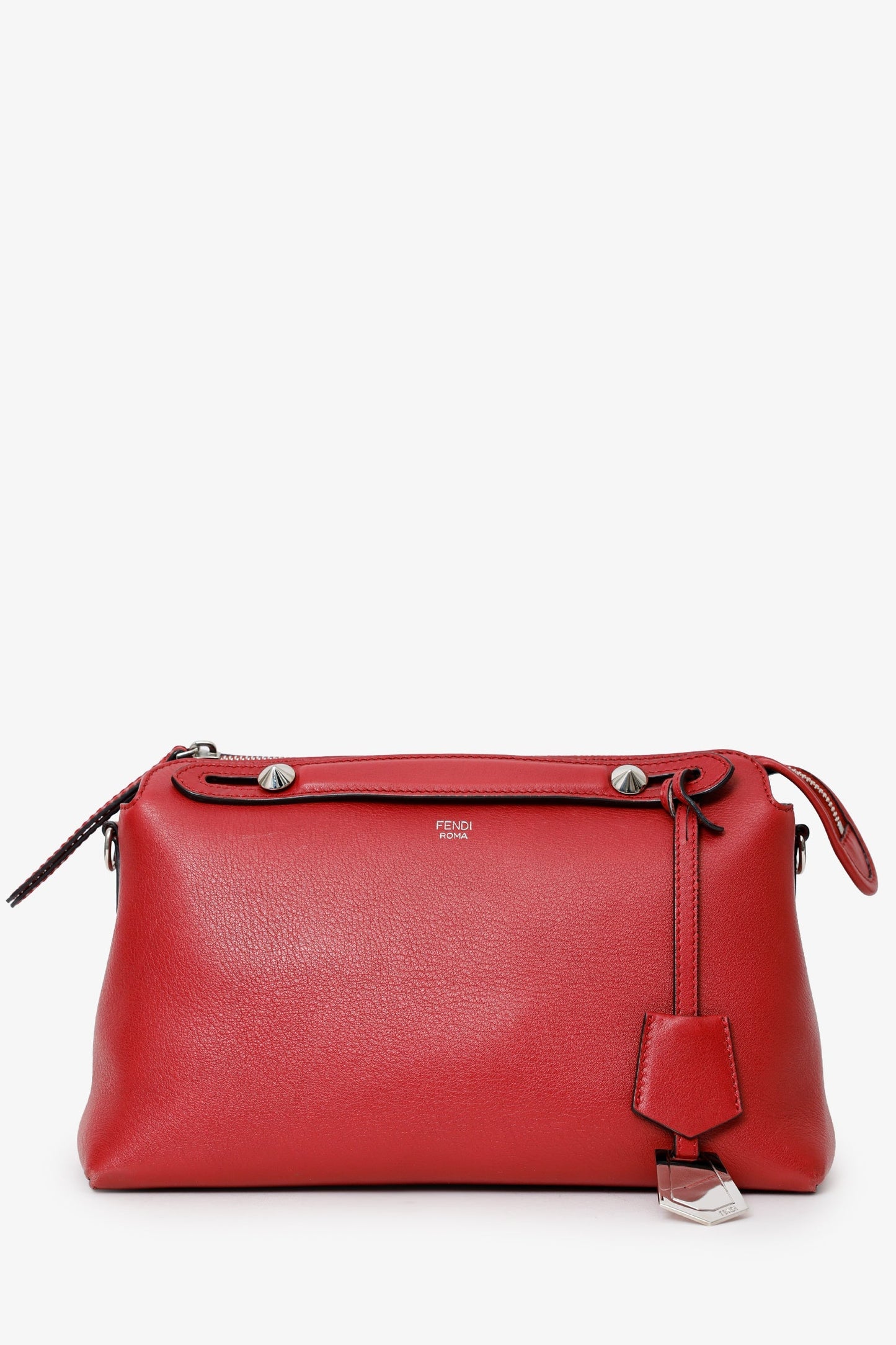 Fendi By The Way Crossbody Leather Red Small Crossbody Bag
