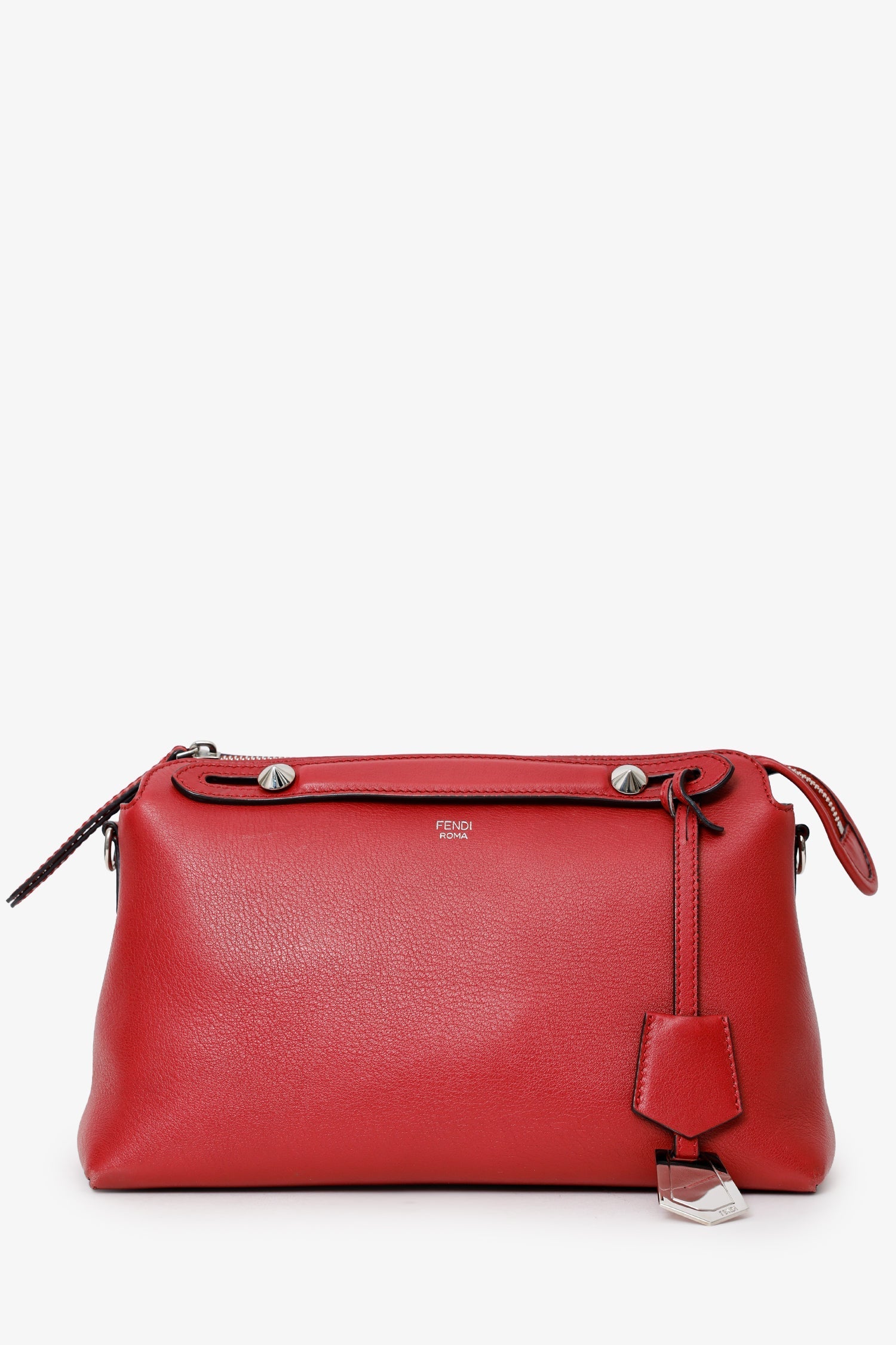 Fendi By The Way Crossbody Leather Red Small Crossbody Bag