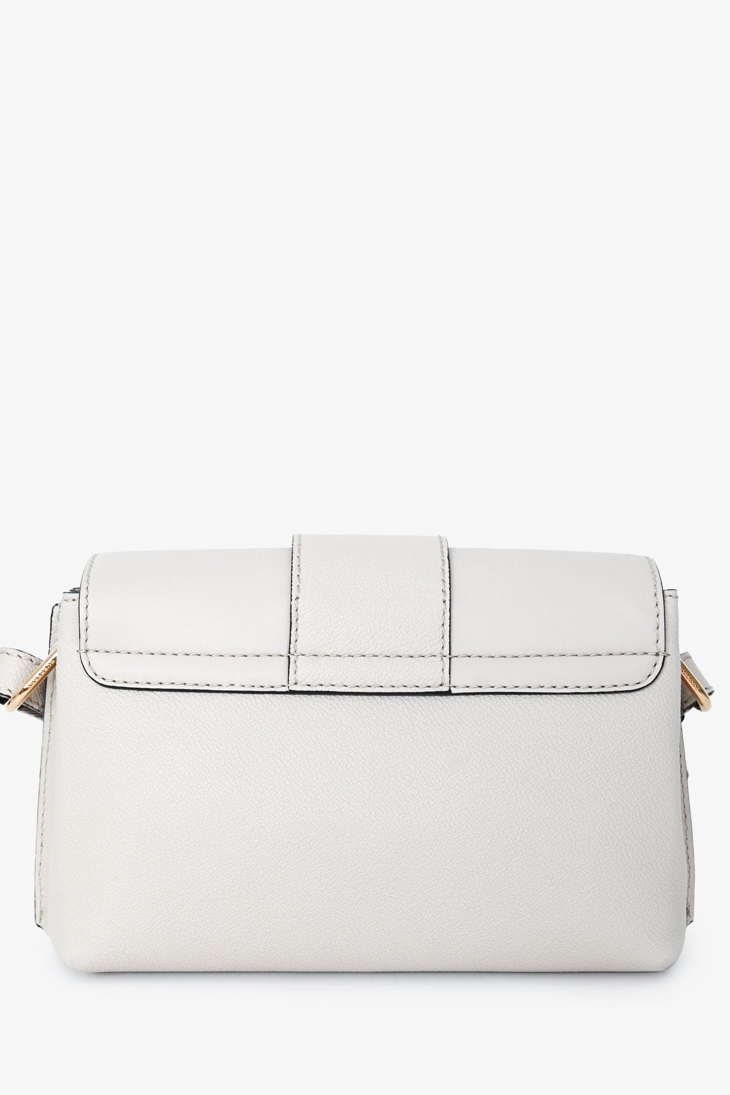 Burberry Buckle Crossbody Bag Leather White