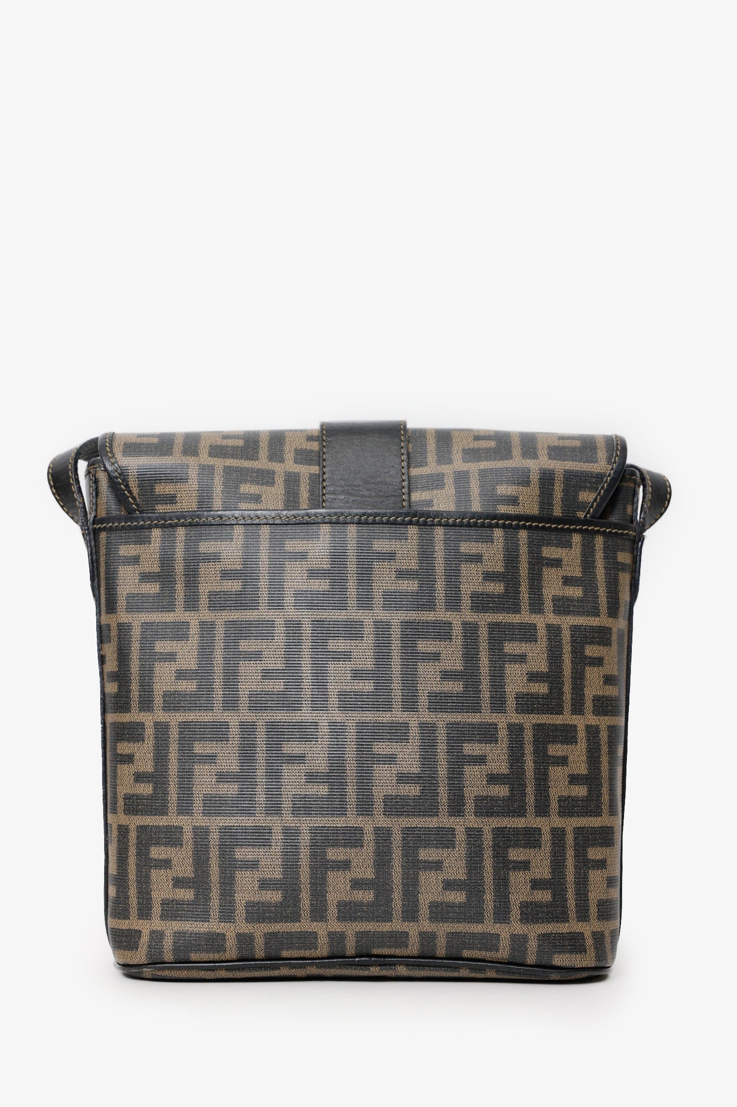 Fendi Ff Coated Crossbody Bag Canvas