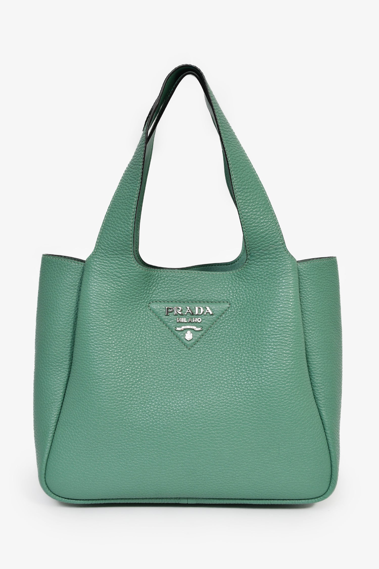 Prada Tote Bag Teal 'Dynamique' Leather Medium