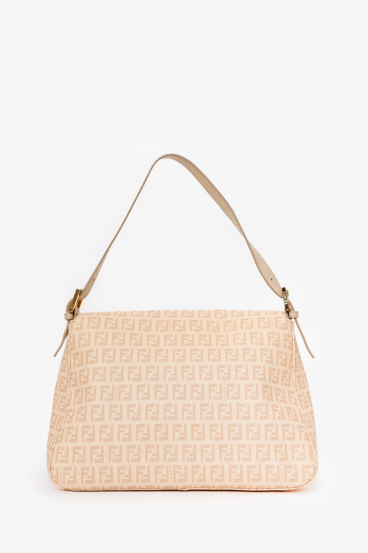 Fendi Ff Zucca Mama Forever Baguette Shoulder Bag Beige