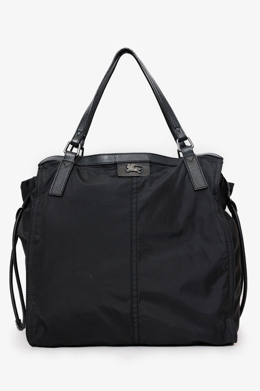 Burberry Tote Bag Nylon Black