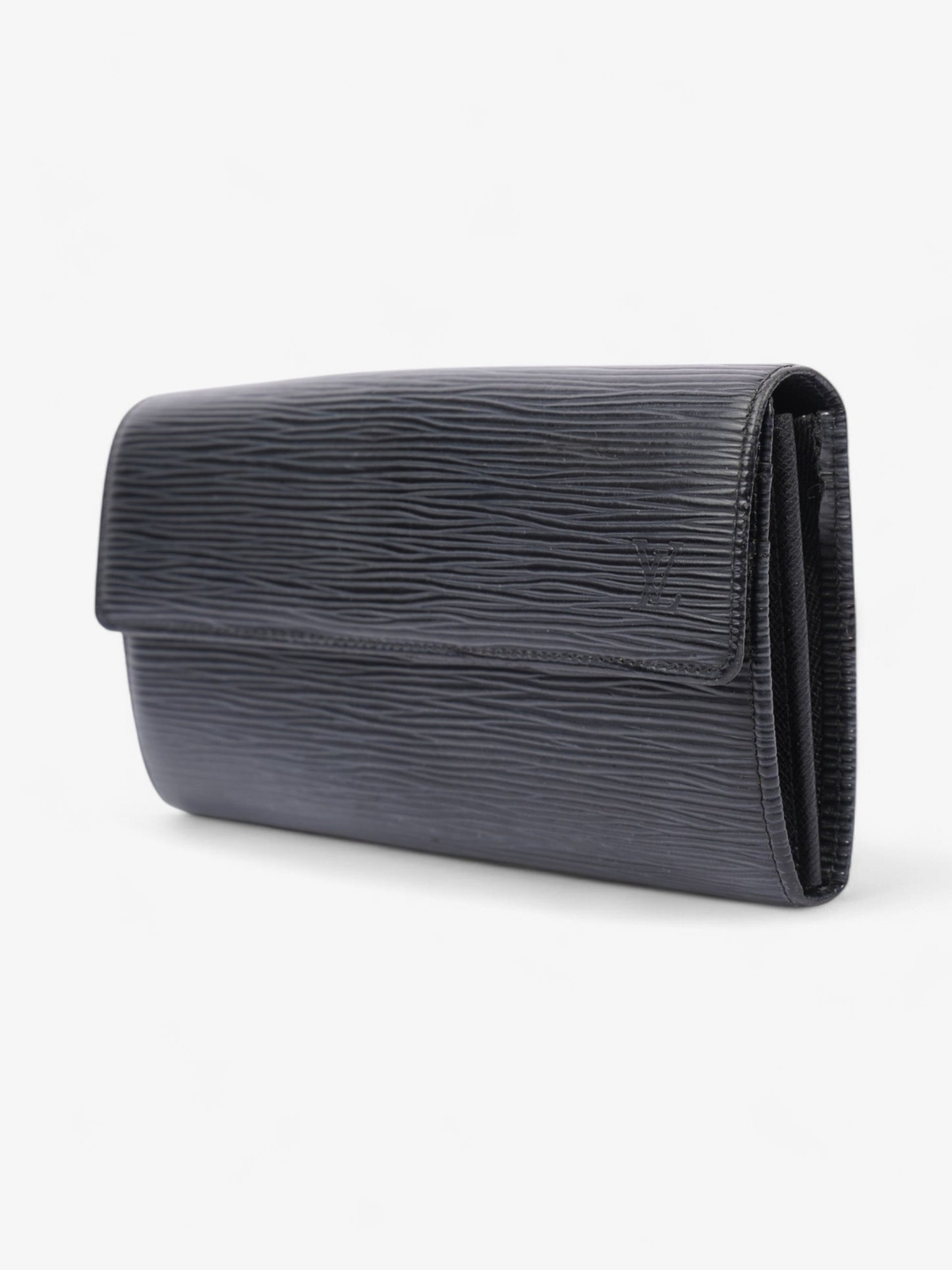 Louis Vuitton Porte Tresor International Black Leather Epi Wallet Case