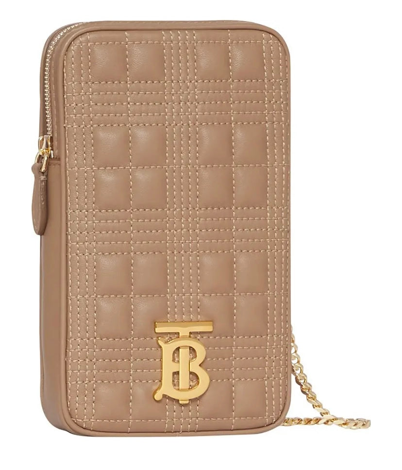 Burberry Lola Pouch Crossbody Bag Quilted Mini