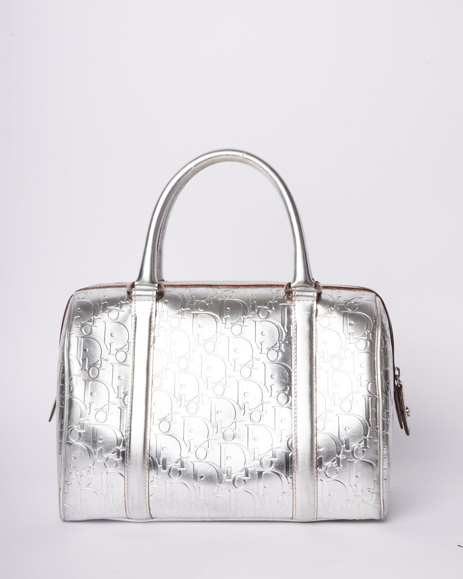 Dior Handbag Bowling Leather