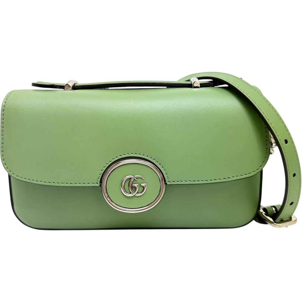 Gucci Petite 2Way Bag Leather Travel Bag