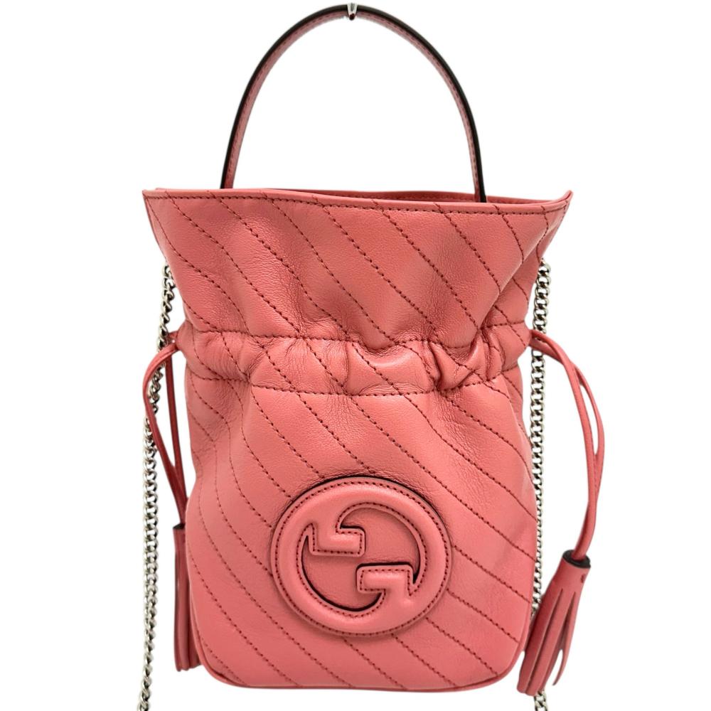 Gucci Blondie Bag Handbag Leather Mini Bucket Bag