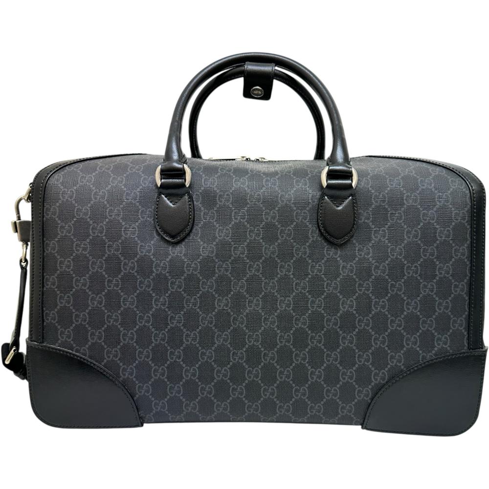 Gucci Supreme Interlocking 2Way Bag Boston Bag Leather Travel Bag