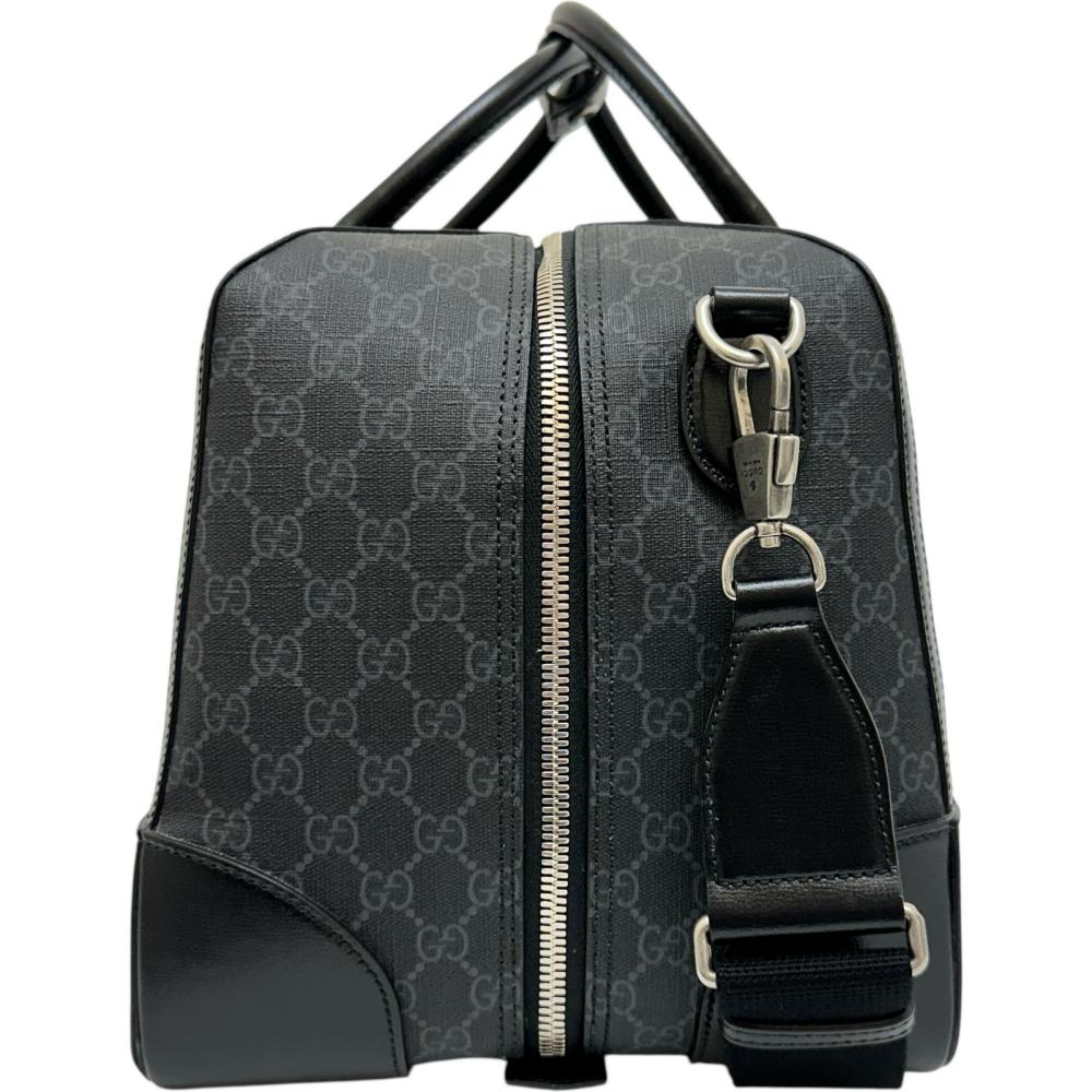 Gucci Supreme Interlocking 2Way Bag Boston Bag Leather Travel Bag
