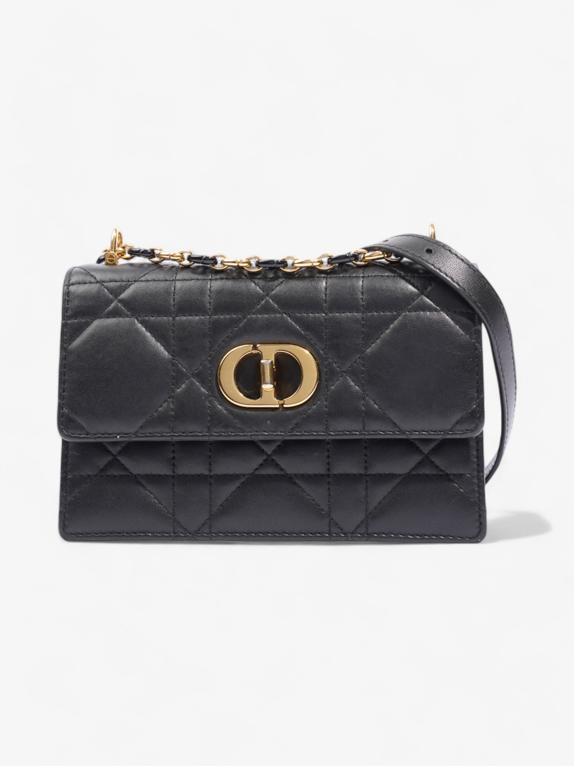 Dior Christian Miss Caro Bag Leather Lambskin Black Shoulder Bag