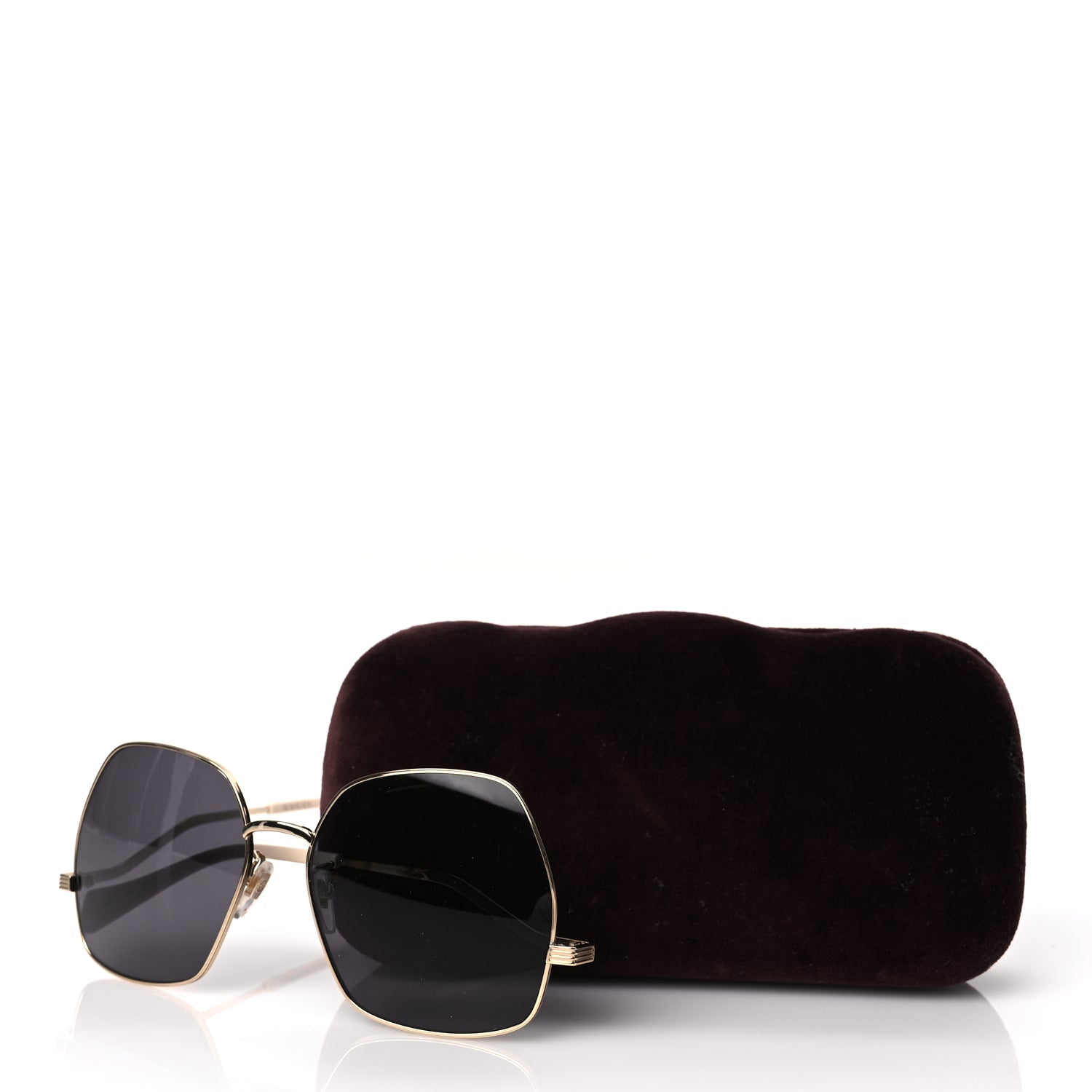 Gucci Metal Frame Sunglasses GG0972S Gold