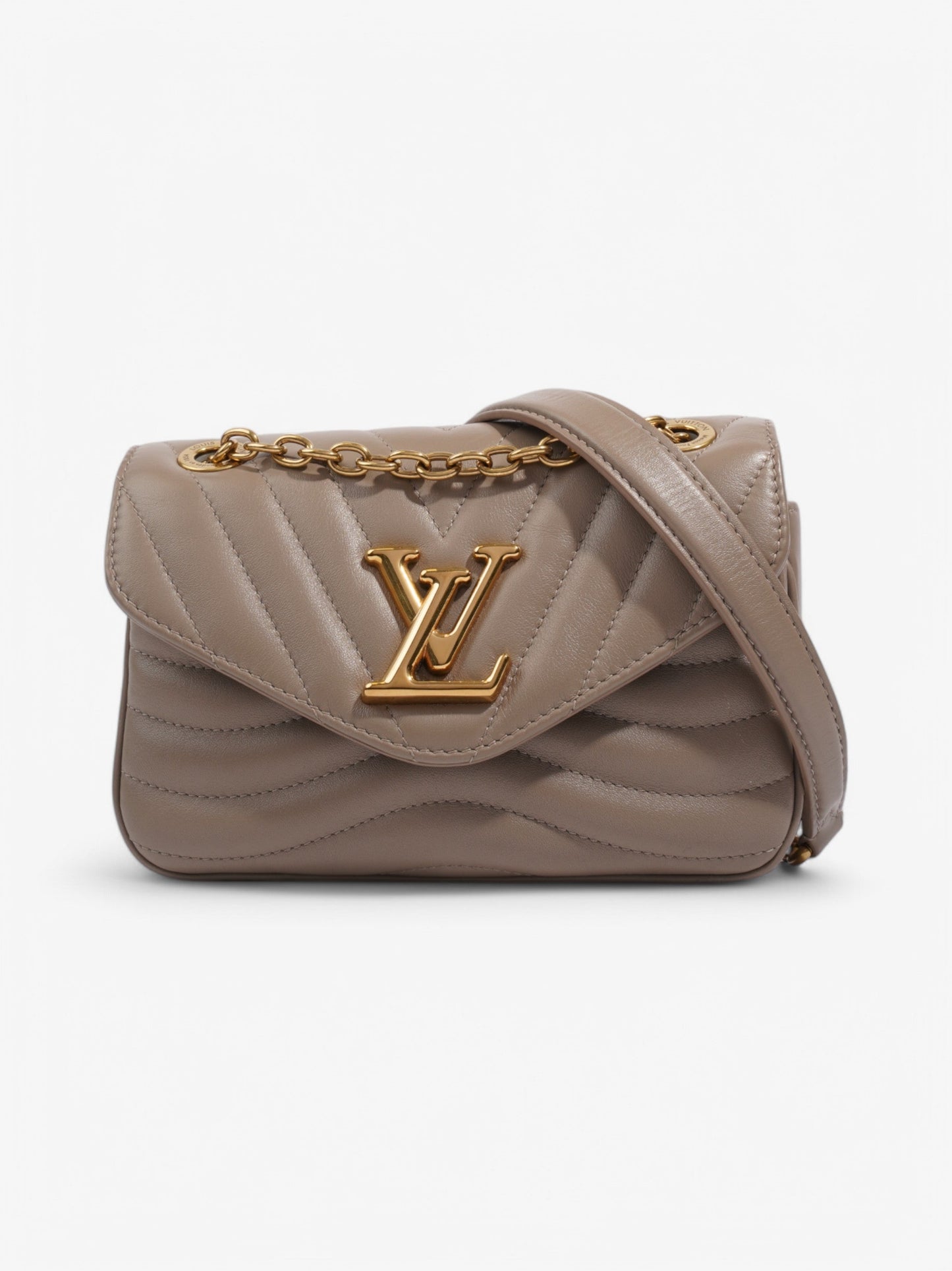 Louis Vuitton New Wave Taupe PM Leather Calfskin Handbag