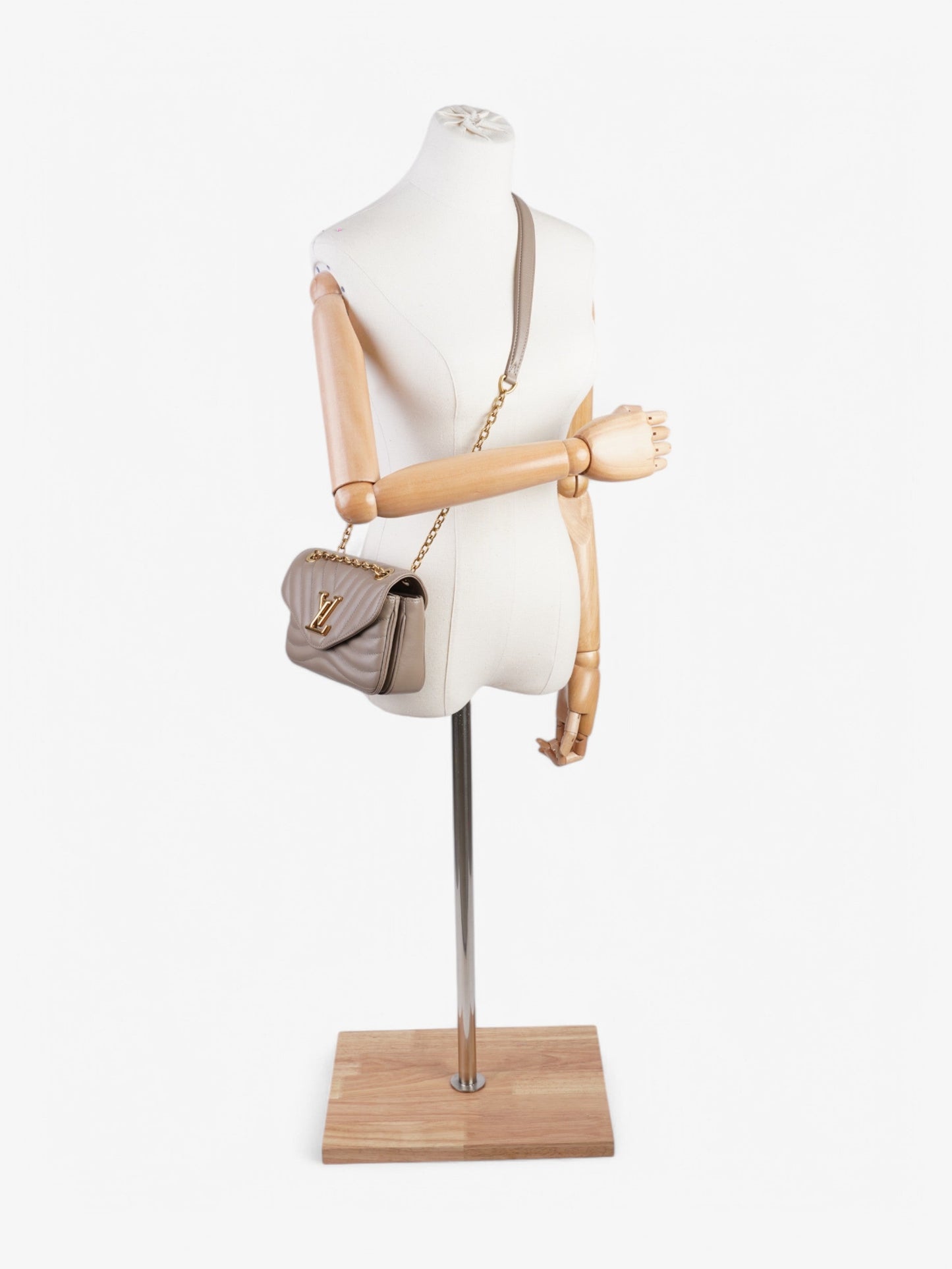Louis Vuitton New Wave Taupe PM Leather Calfskin Handbag