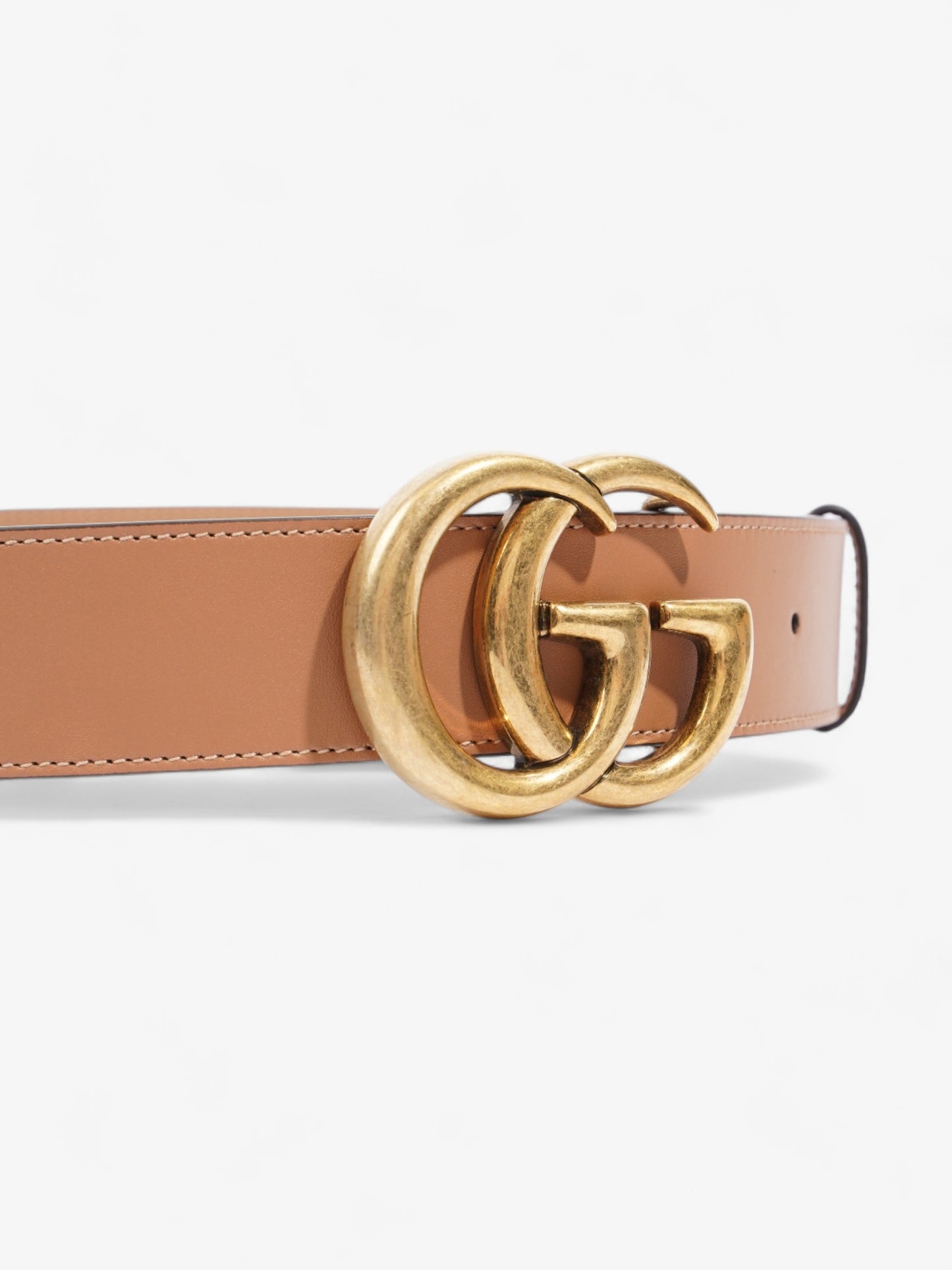 Gucci Marmont Wide Belt Handbag Leather Brown Accessory