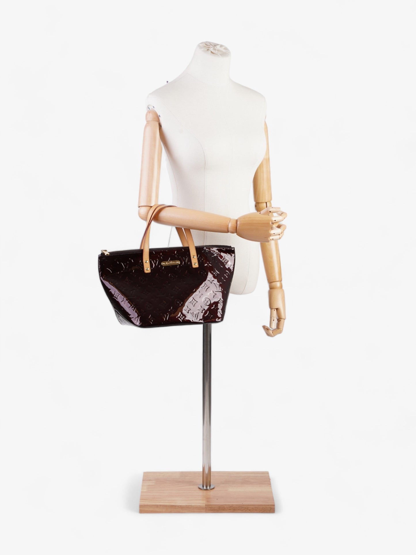 Louis Vuitton Amarante Bellevue PM Patent Monogram Vernis Leather Handbag