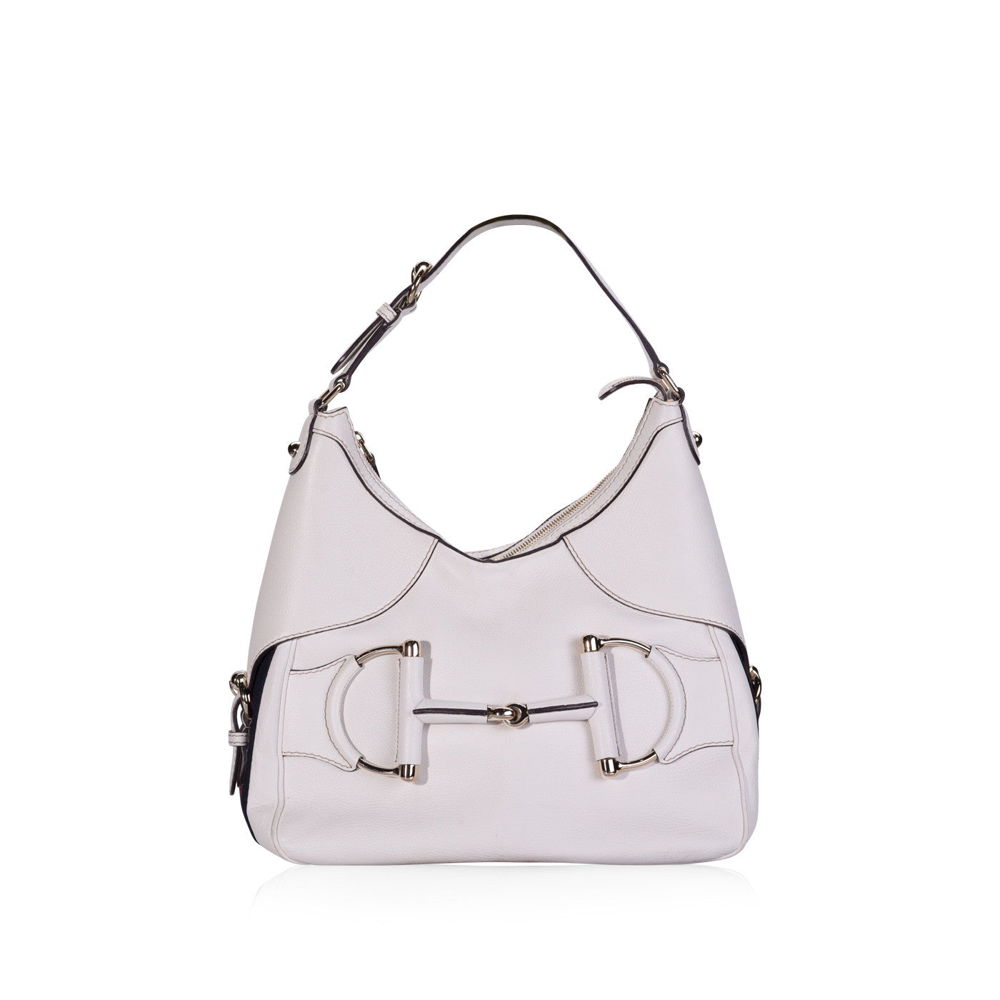 Gucci Horsebit Hobo Leather Tote Bag